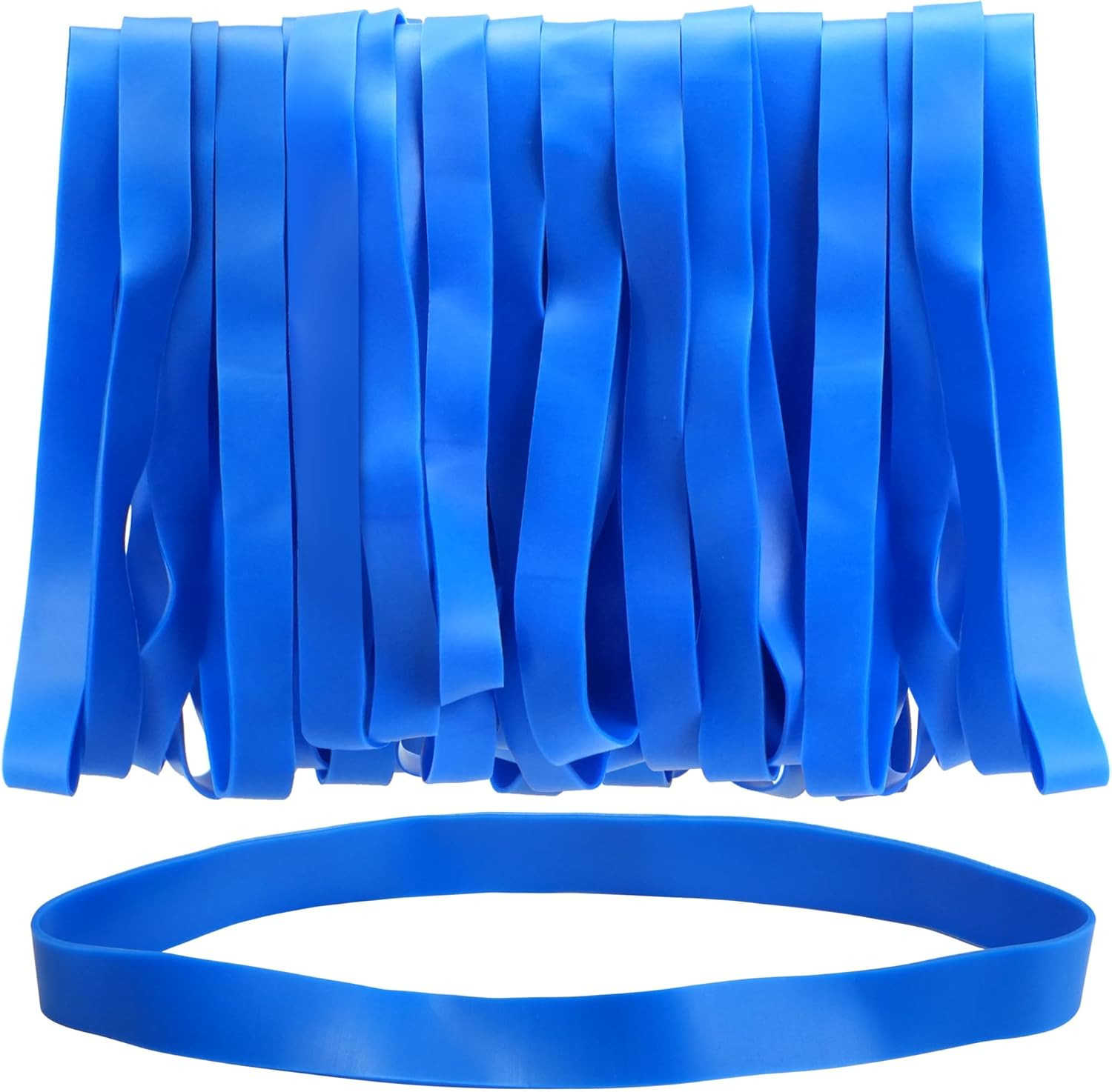 Large Rubber Bands, 30Pcs Size #107 Big Wide Elastic Bands, Heavy Duty Blue L…