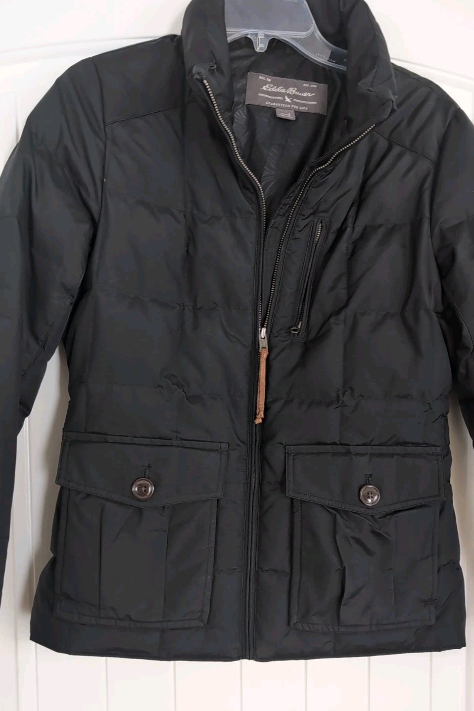 Women’s Eddie Bauer Jacket Coat Small Winter Fall Warm All Season Black -No Hood