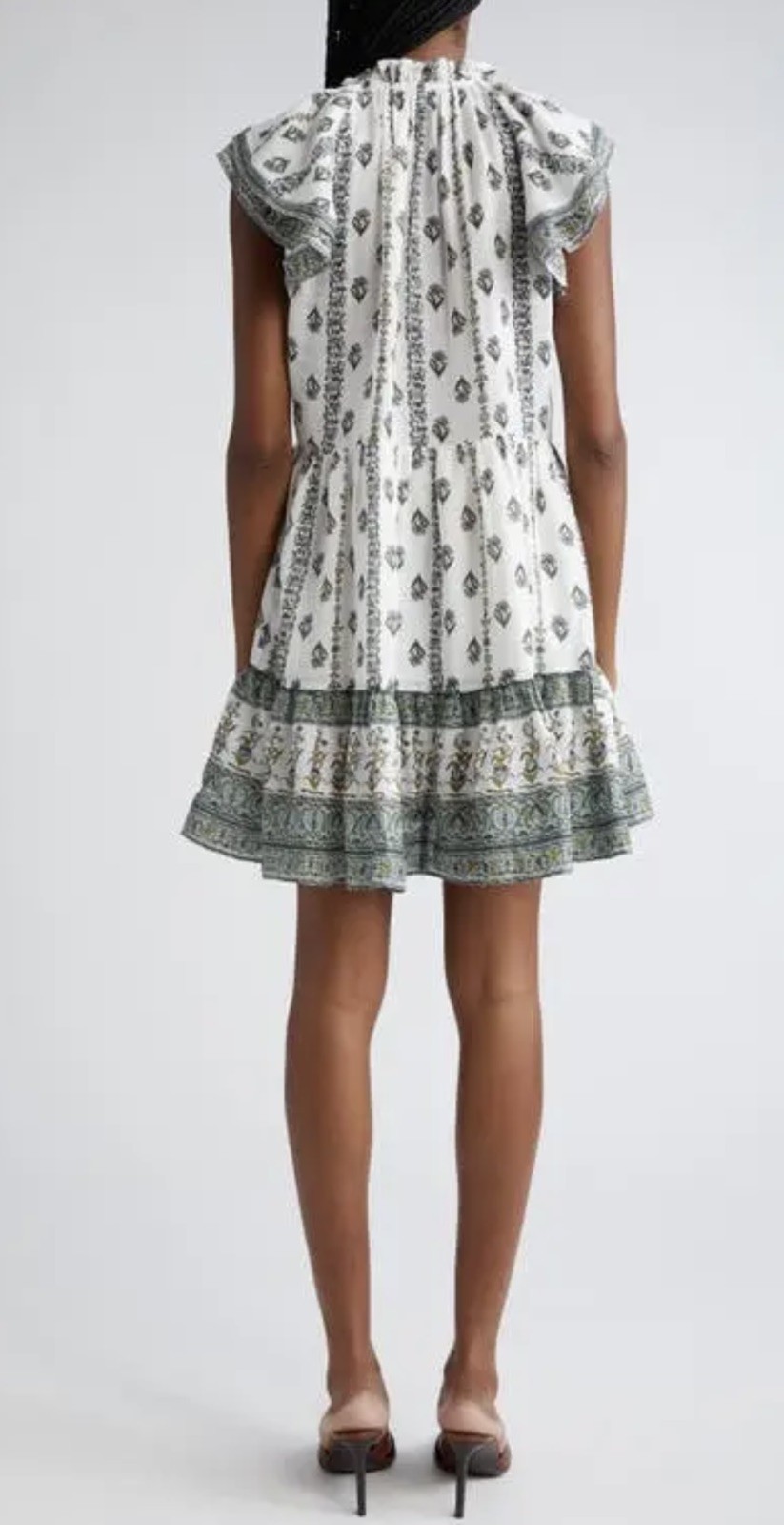 Veronica Beard Zee Printed Mini Dress In White/Multicolor Size 4 Sample