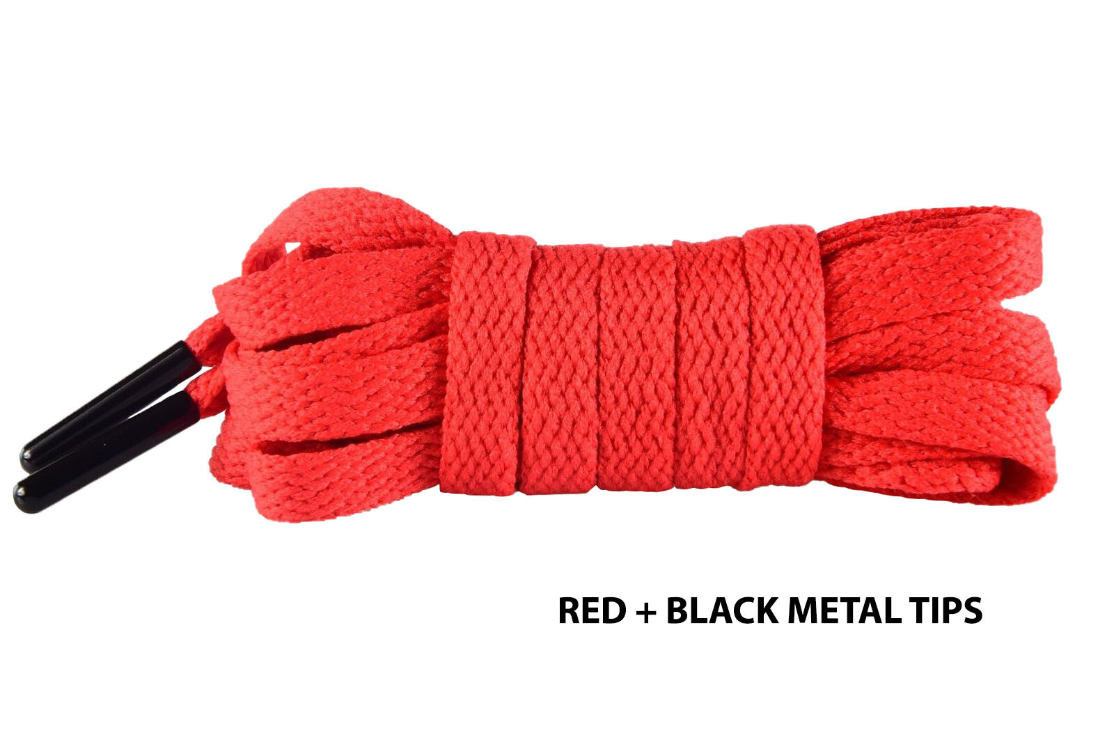 FLAT SHOELACES WITH METAL AGLETS LACE TIPS LACES FOR ALL SHOES