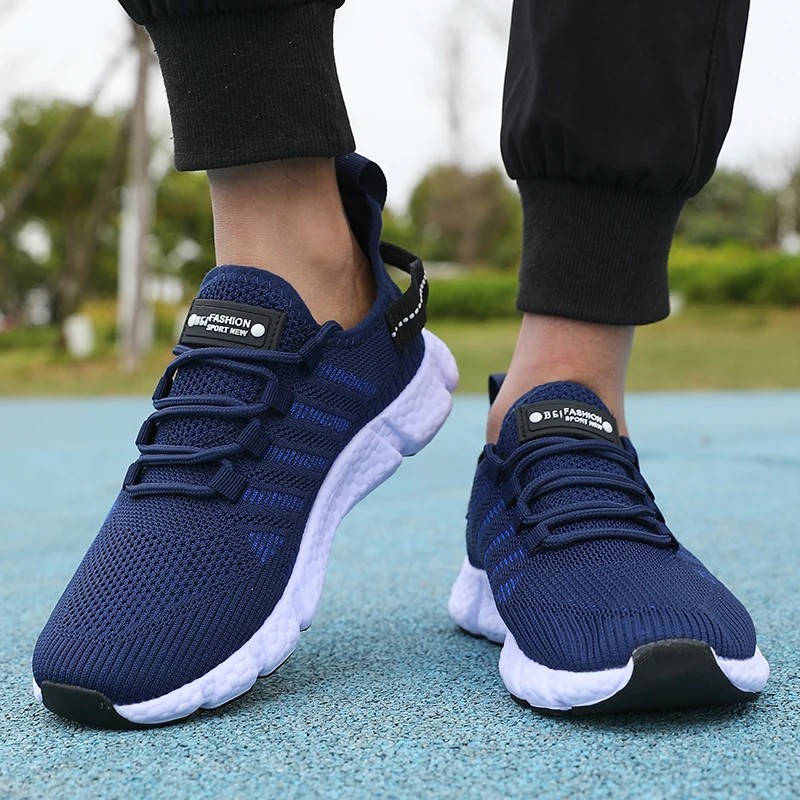 Men’s Breathable Mesh Running Shoes Lightweight Casual Sneakers