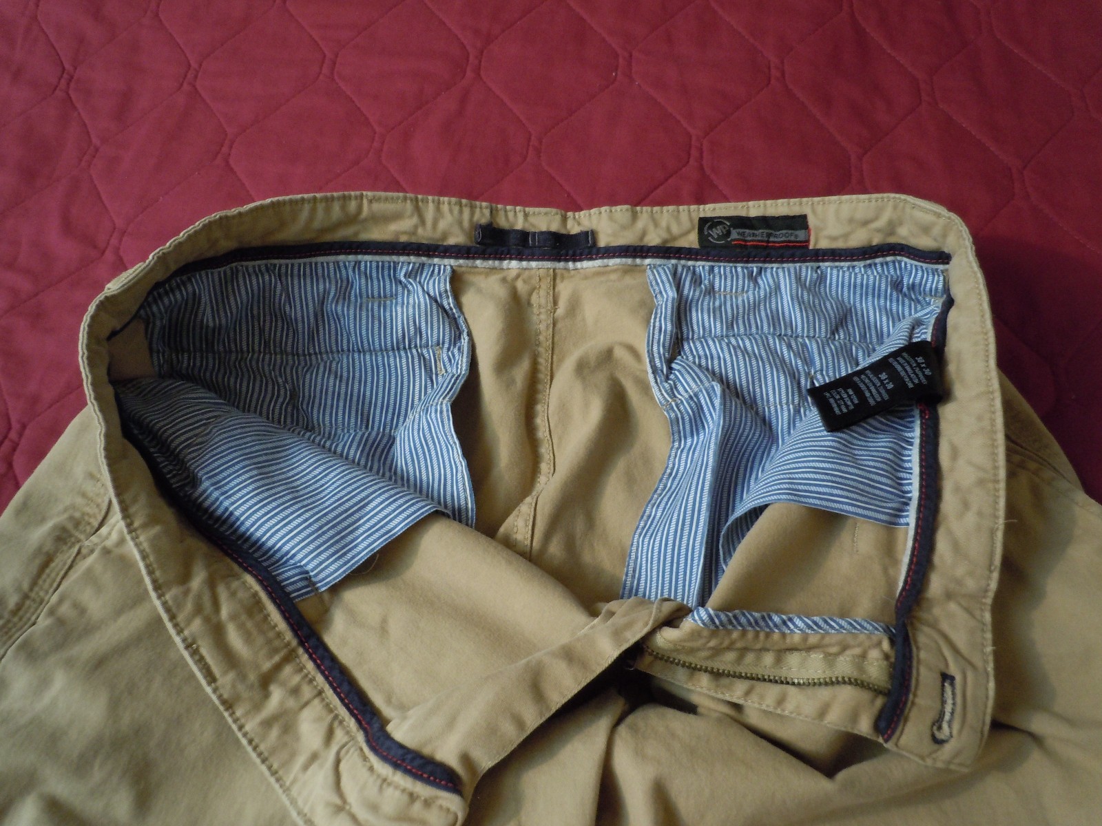 Weatherproof * Mens Pants * Khaki Tan Brown * 38″ x 30″