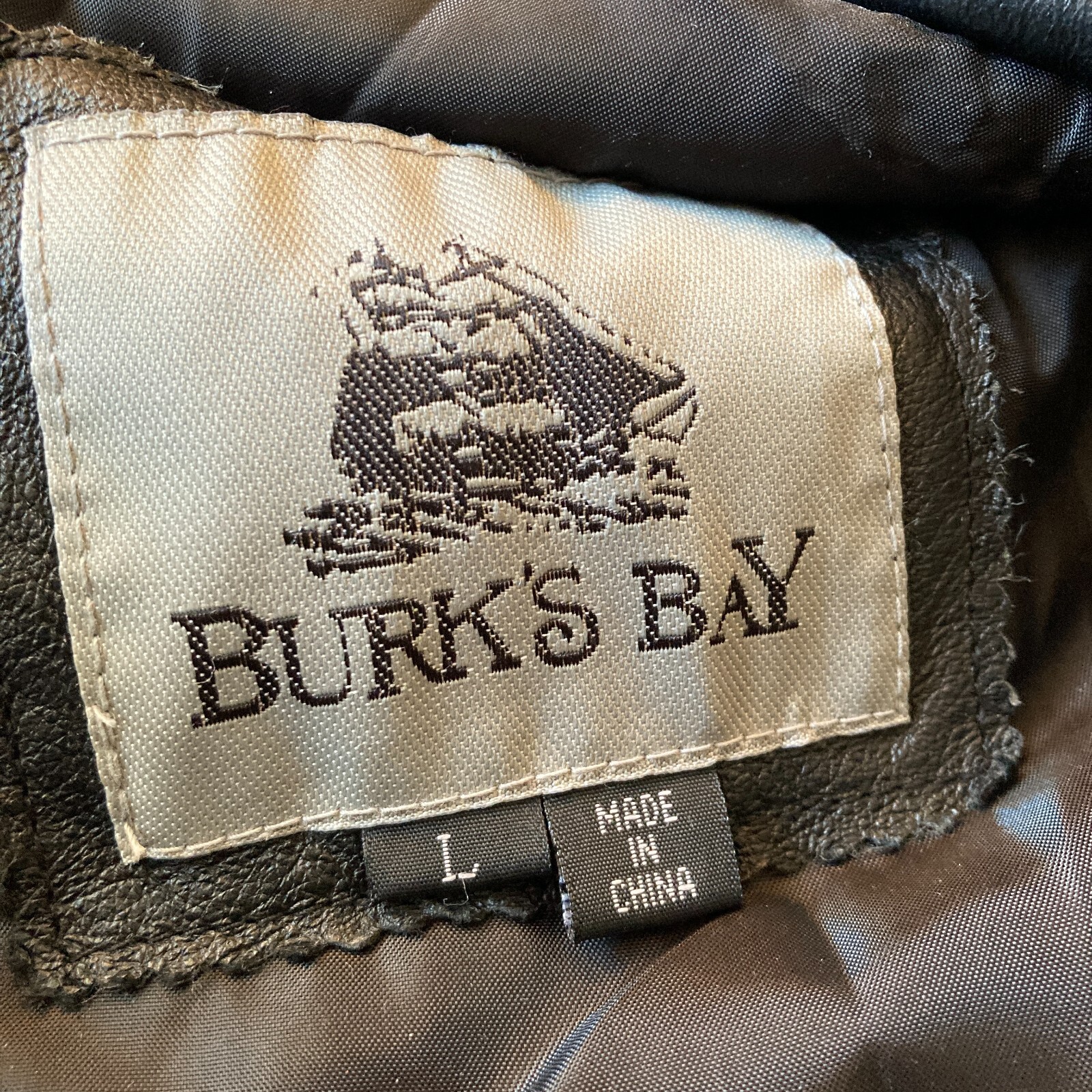 vintage burks bay leather jacket ramparts premier performers black new casino