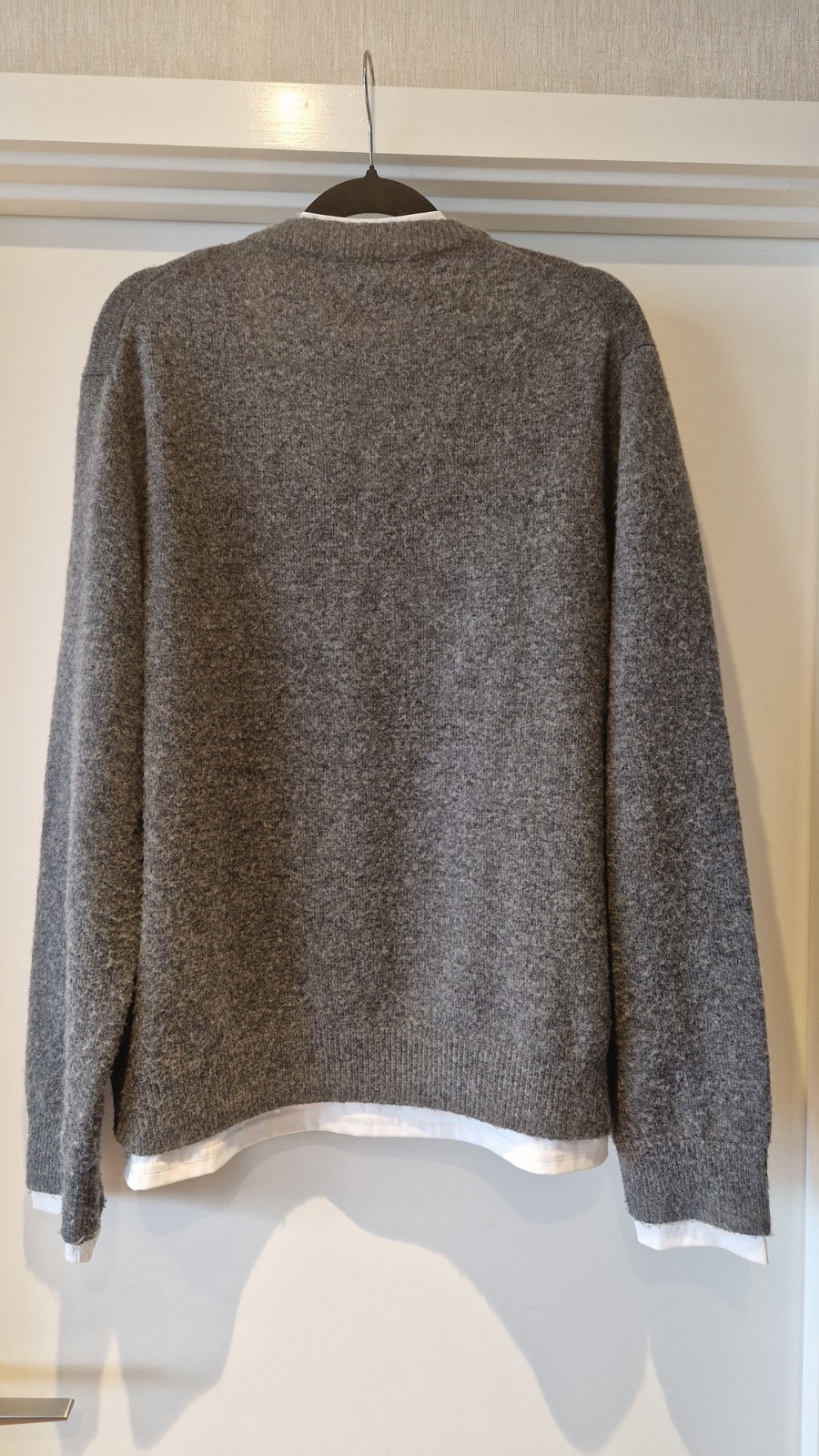 Miu Miu Layered-Effect Cashmere V-Neck Sweater – IT Size 42