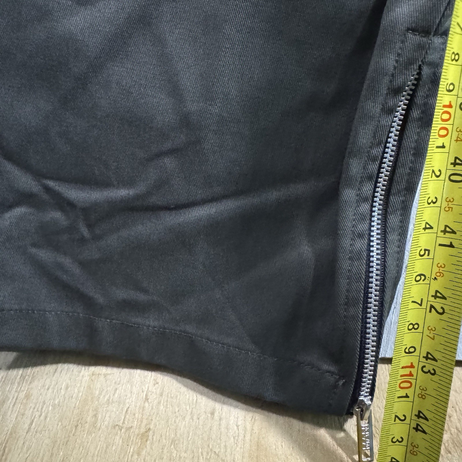 Nova Men Designer Utility Pocket Stacked Graphic Jeans Olive (Size XL Tall)