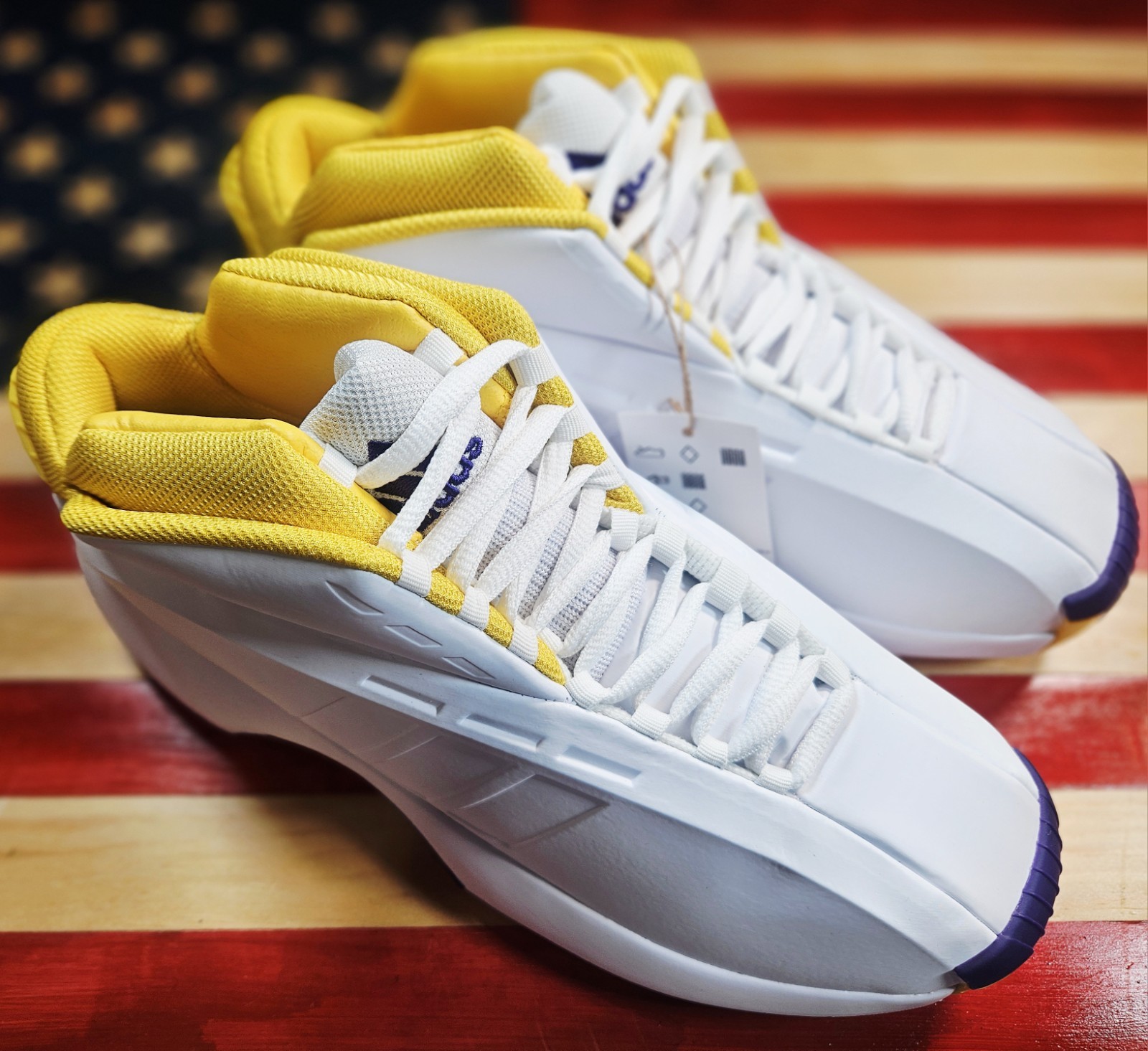 Adidas KOBE Crazy 1 Lakers HOME White/Gold/Purple Basketball Shoe [GY8947] Men’s
