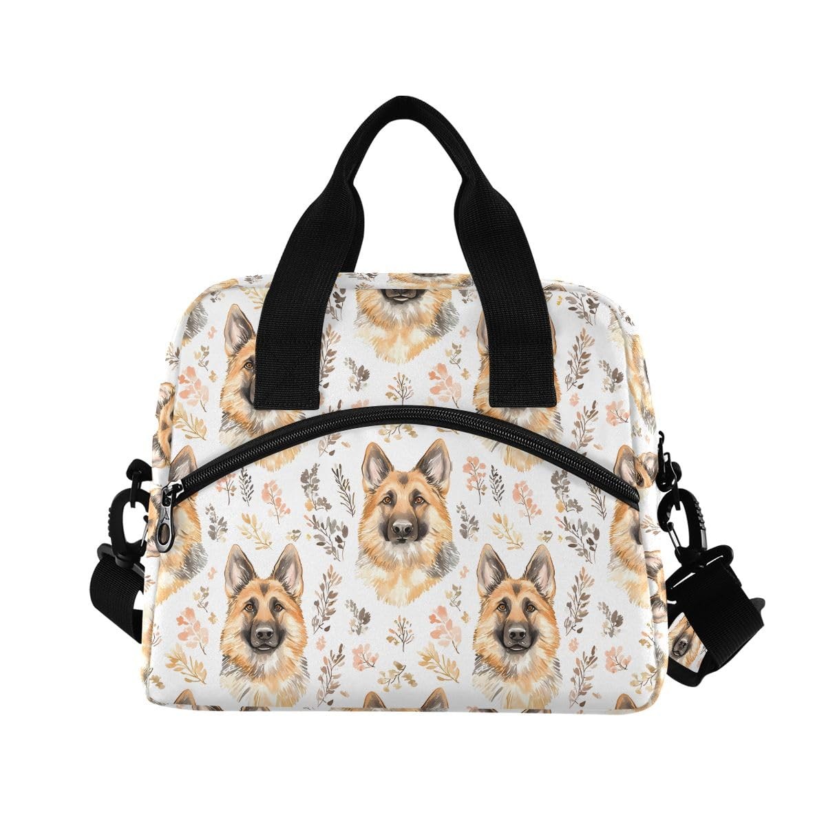 Bolaz Insulated Lunch Bag Cooler 11.4*7.1*9.5in（29*18*24cm）, German Shepherd