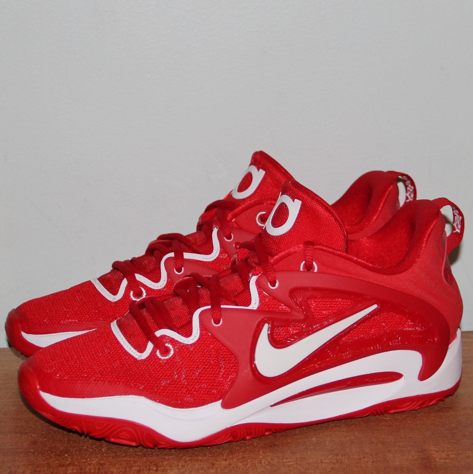 Nike KD 15 TB University Red White Basketball Mens 14 DX6648-620 Kevin Durant