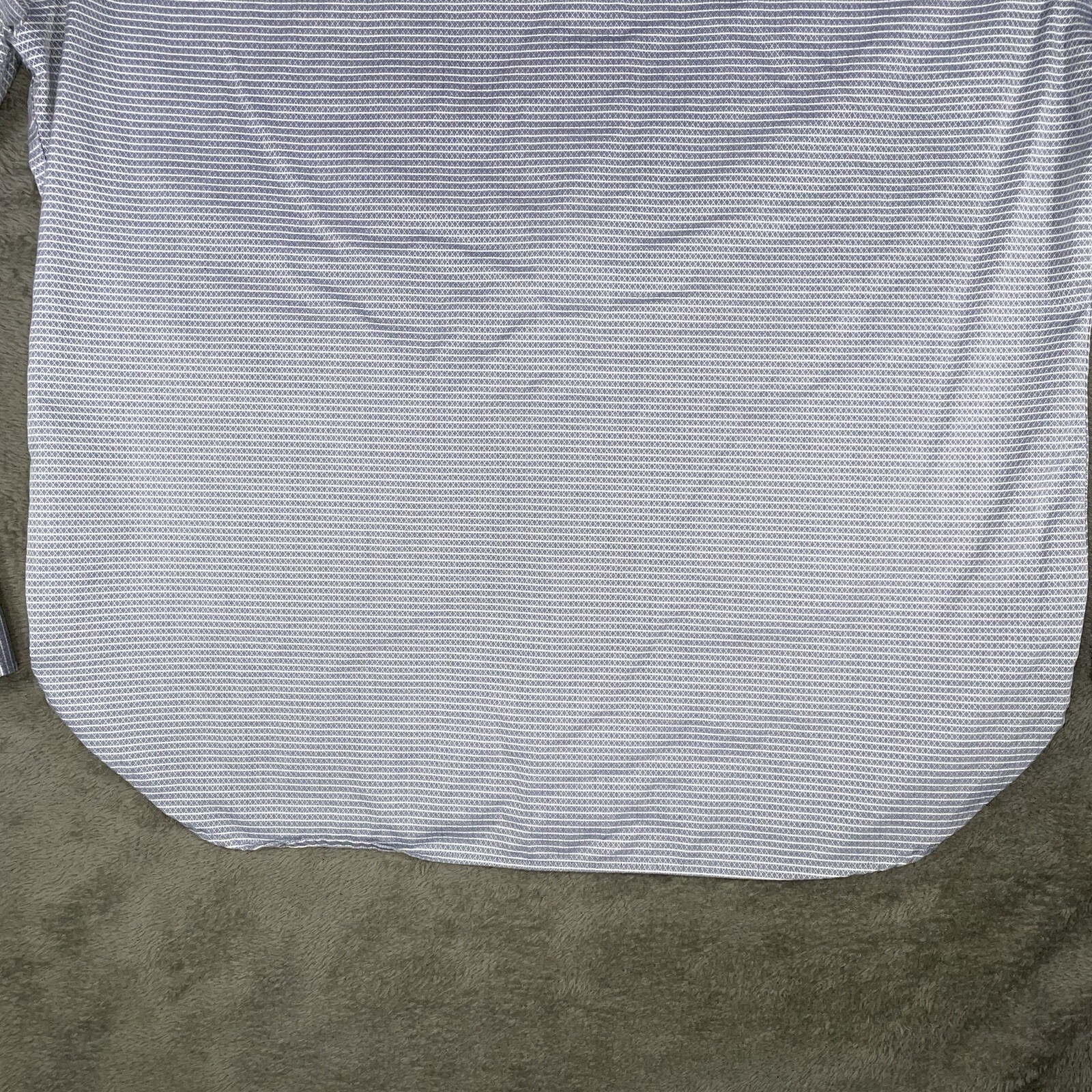 7Diamonds Shirt Mens XL Sky Blue Performance Stretch Dress Button Up Geometric