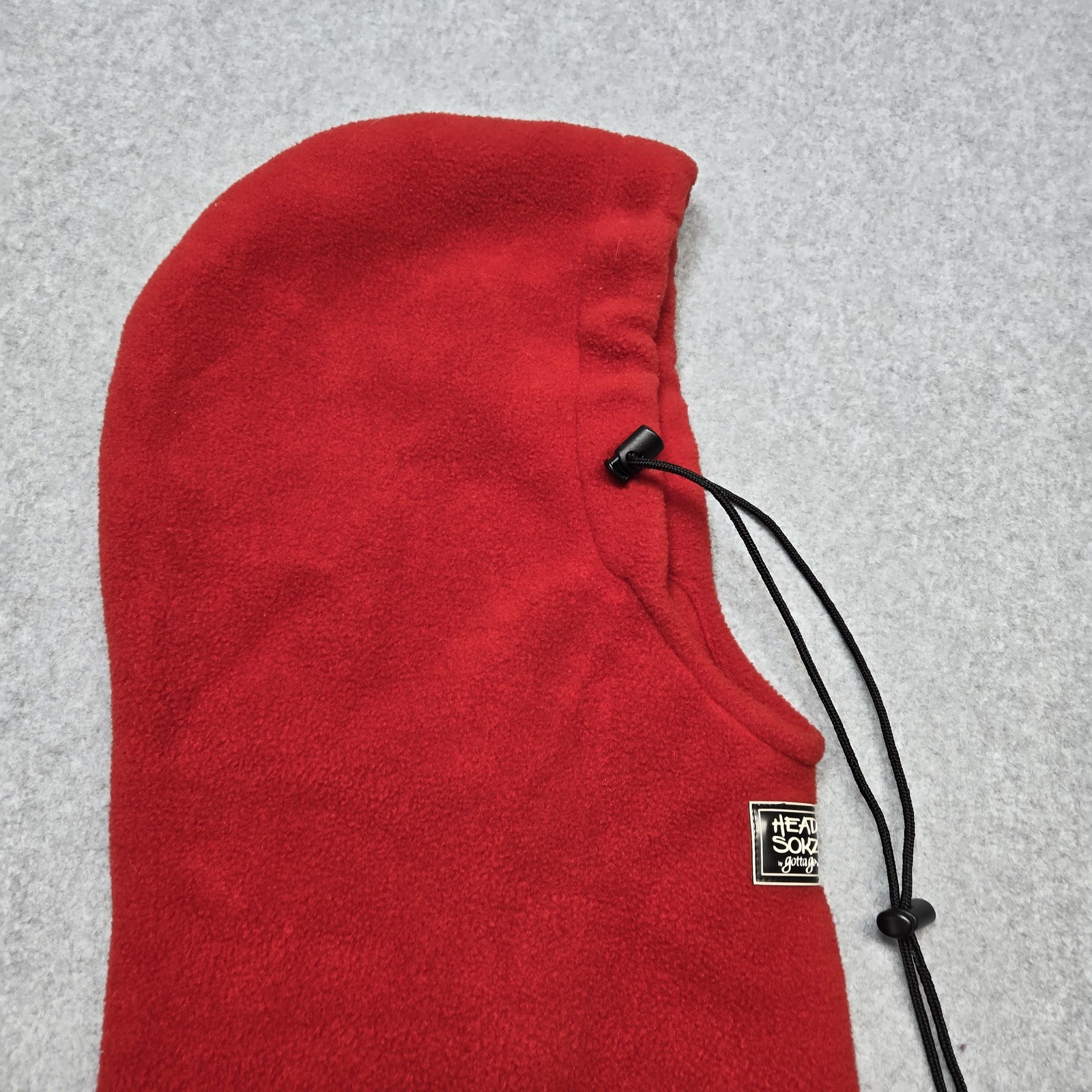 Head Sokz Balaclava Unisex One Size Red Fleece Thermal Neck Flap Adjustable