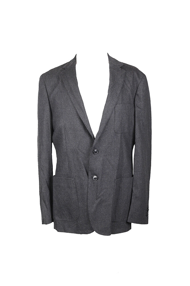 Michael Kors Dark Grey Flannel Blazer 40R