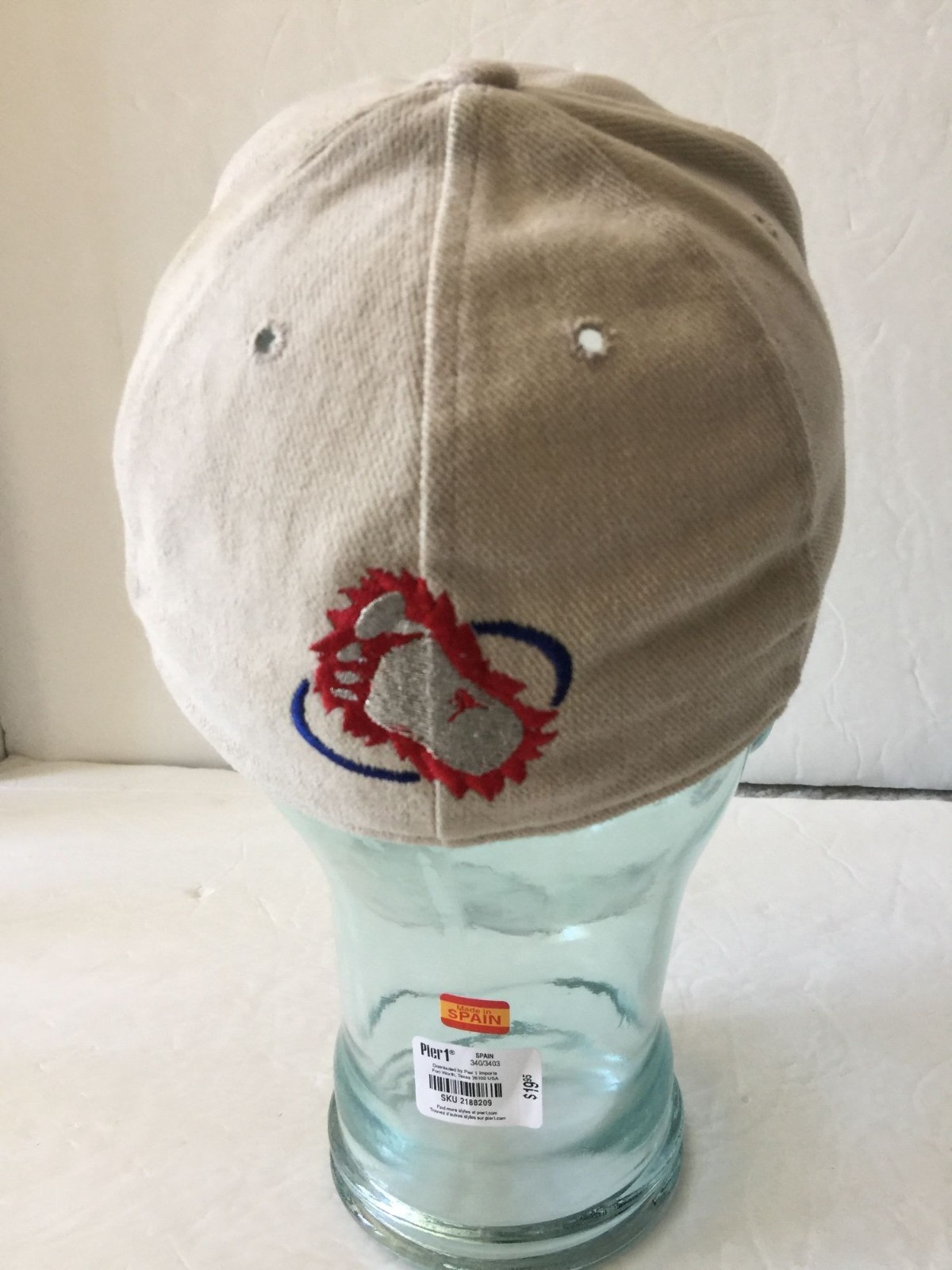 Vintage Pro-Line Pro Model Colorado Avalanche Khaki Beige Baseball Cap Hat 6 7/8