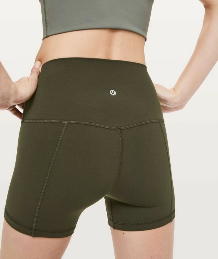 NEW LULULEMON ALIGN SHORTS 4″ DARK OLIVE GREEN MULTIPLE SIZES