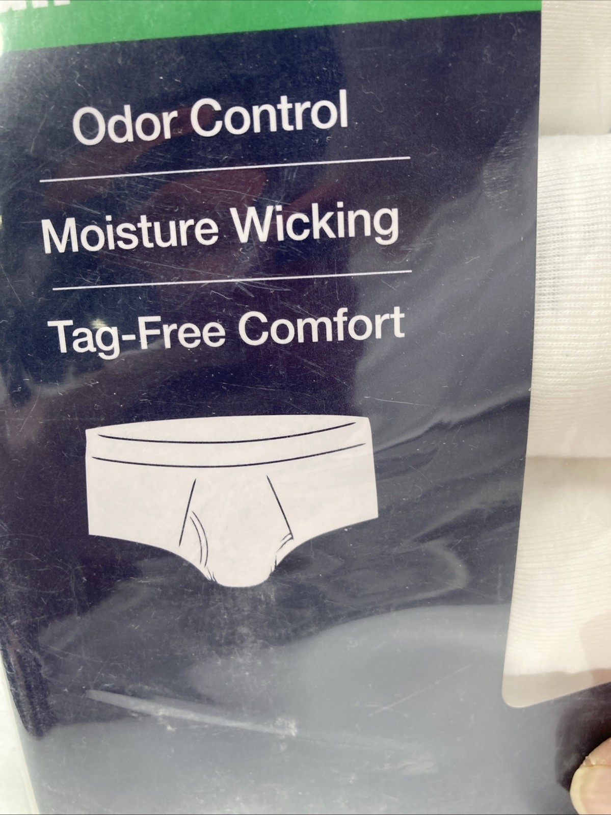 George Size M (32-34) 6 Pack men’s Full Rise Briefs White Cotton Tag-Free NEW