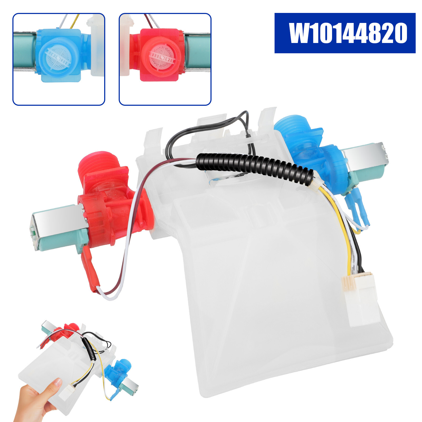 Washer Water Inlet Valve Replacement For Whirlpool Kenmore W10144820 AP6015761