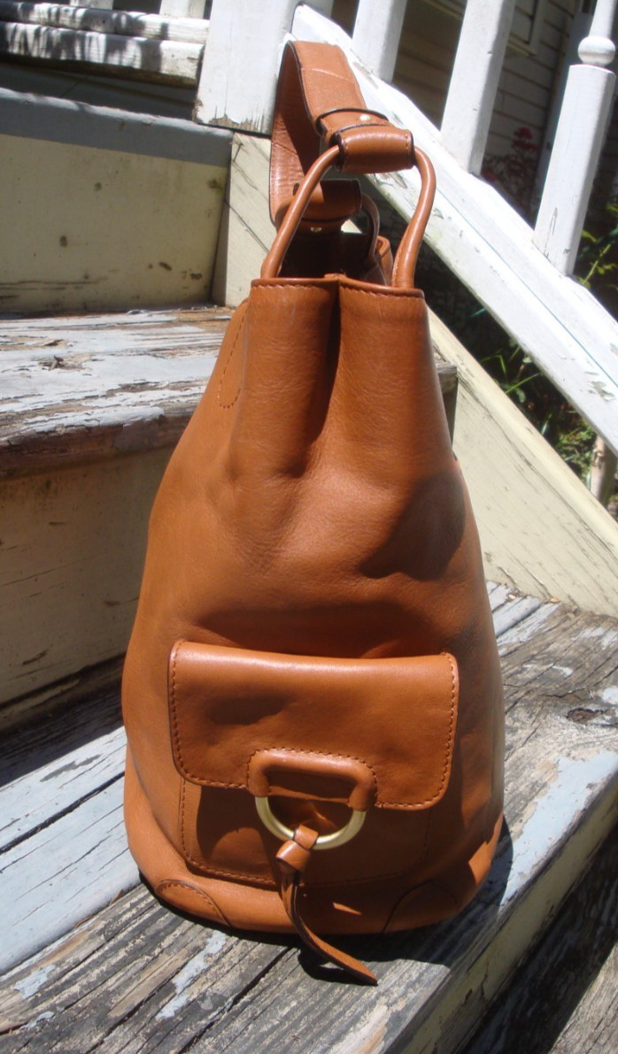 RADLEY LONDON Light Brown Leather Hoho Handbag Shoulderbag Large Tote Purse Boho