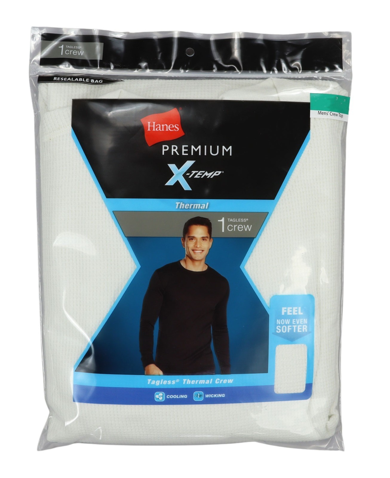 Hanes Premium X-Temp Tagless Thermal Long Sleeve Undershirt Men’s T-Shirt NWT