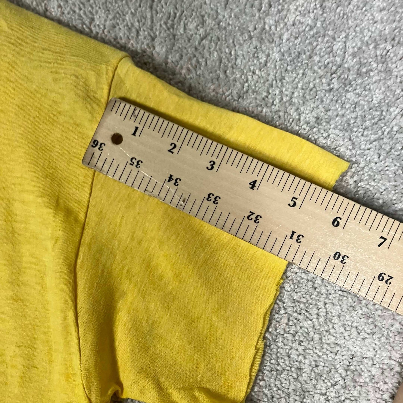 Vintage 1982 Winfield AA State Baseball Runner Up T-Shirt Yellow Paper Thin USA