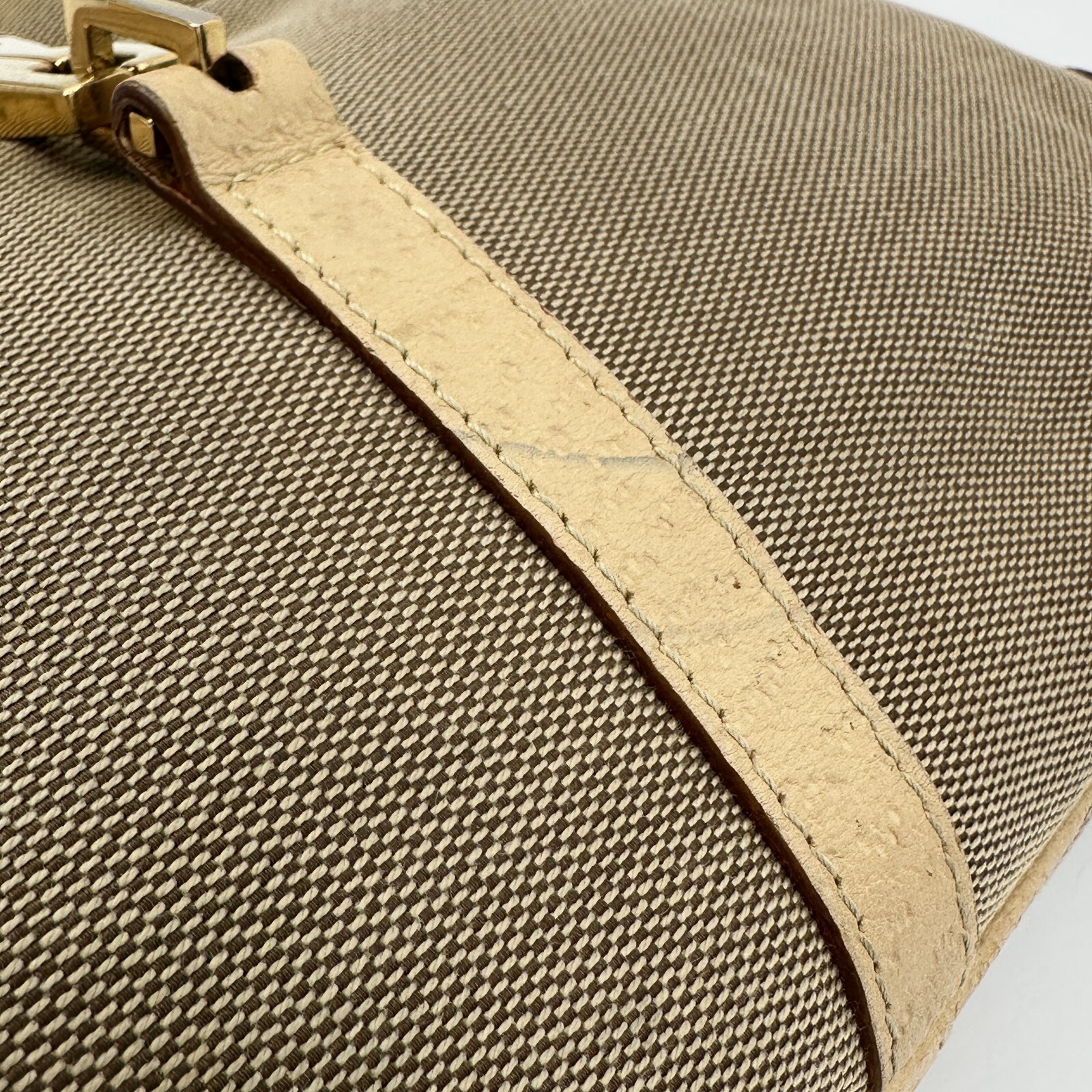 Gucci bamboo jackie shoulder bag Purse Canvas Authentic