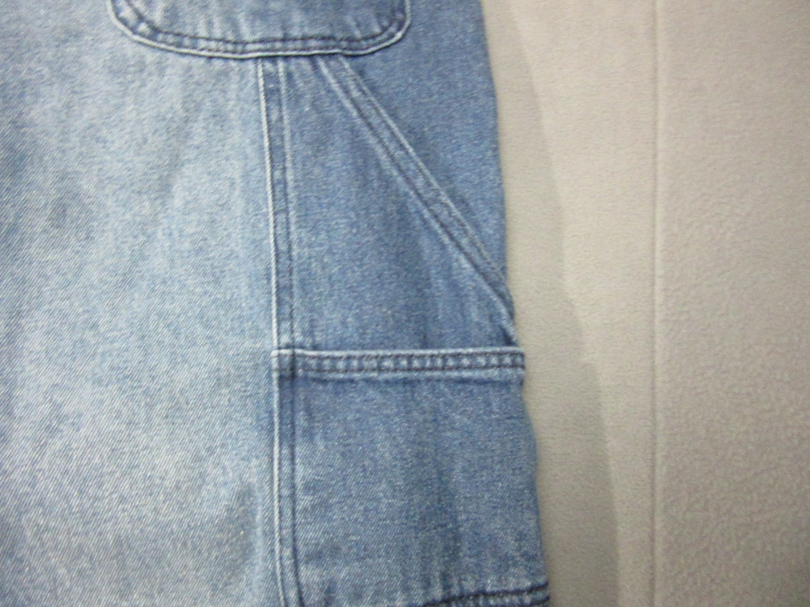 BoohooMAN Jeans Mens 36 Blue Baggy Extra Wide Leg Denim Carpenter EDM Skater