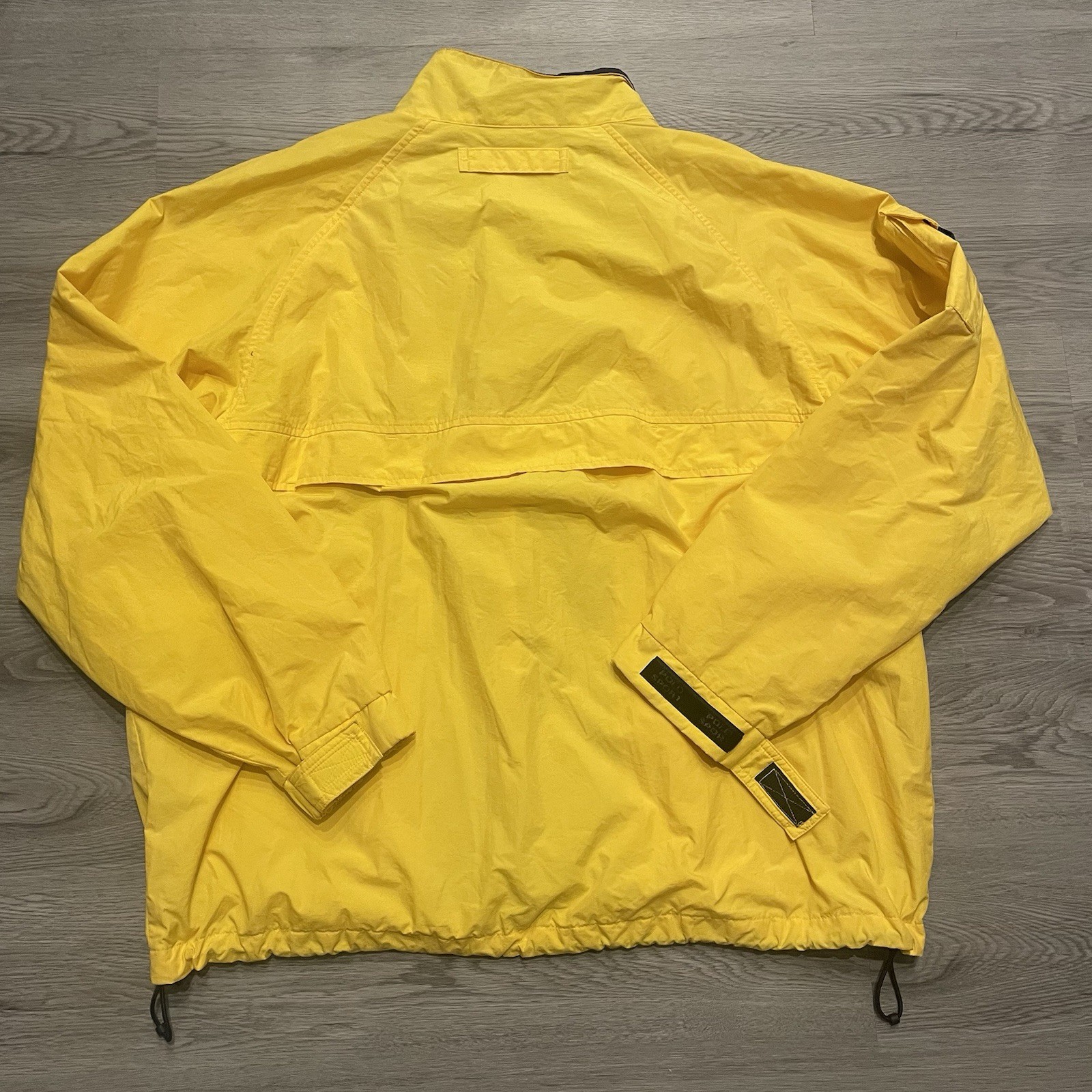 Polo Ralph Lauren Sport Jacket Windbreaker Sailing Yellow 90s Vintage Mens L