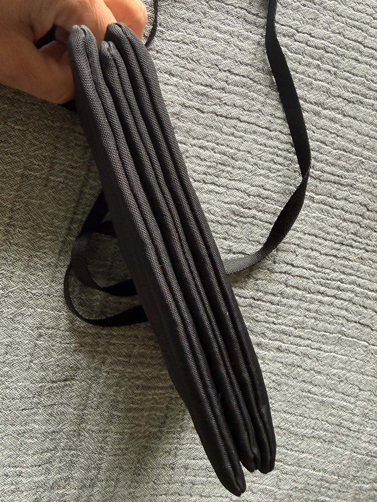 Baggallini Black Nylon Crossbody Organizer Purse Multi Zip Travel Bag With Strap