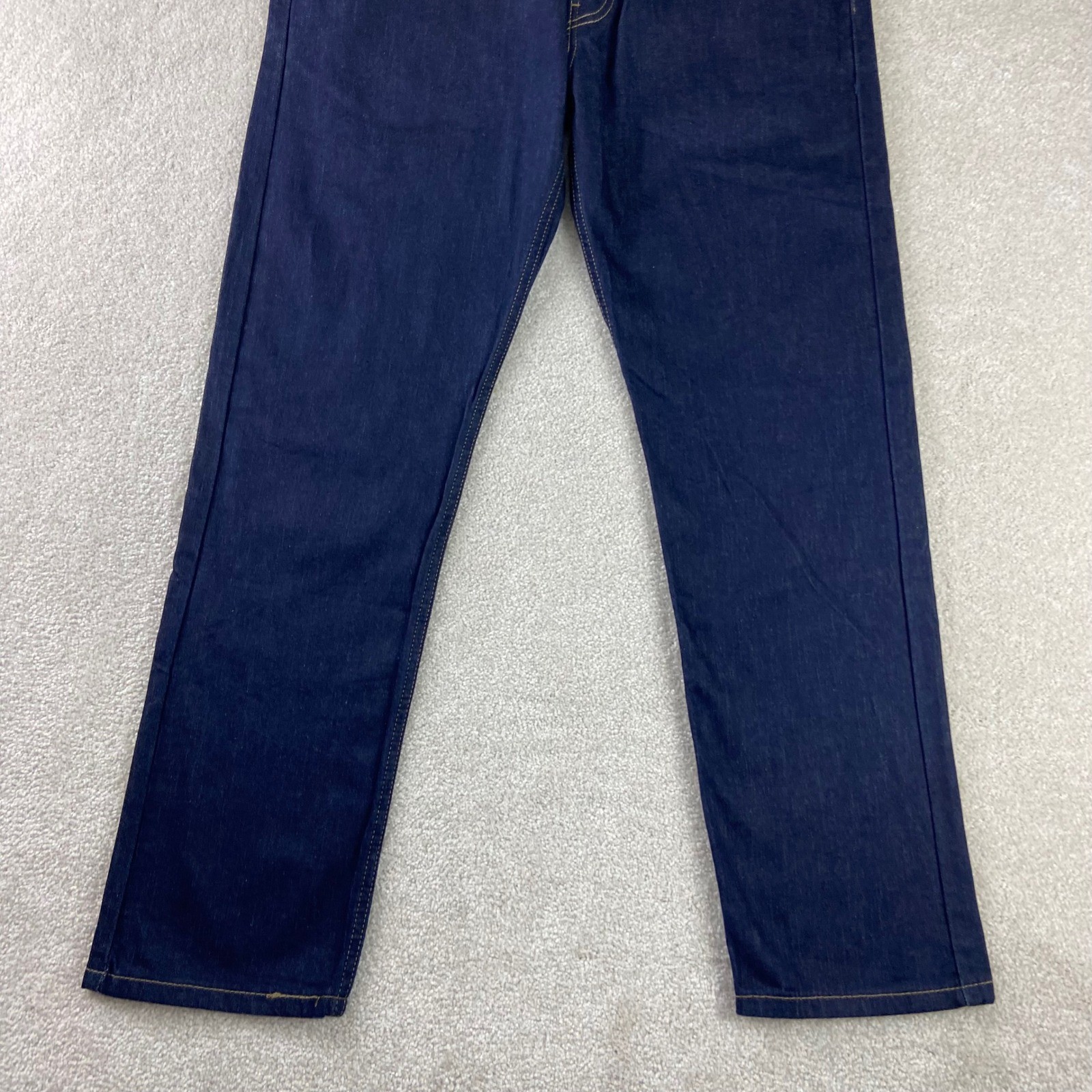 Levi’s 502 Regular Taper Mens 33×32 (Fits35x31) Dark Blue Stretch Denim Jeans