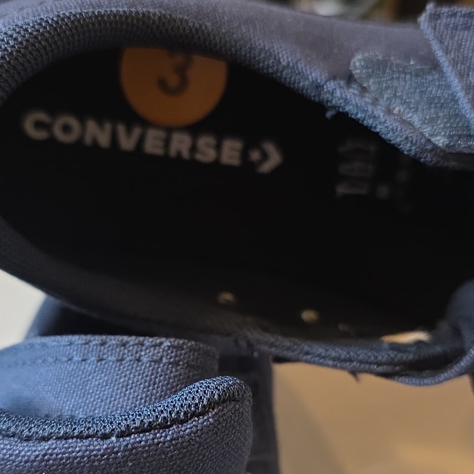 Converse All Star Blue/White Hook & Loop Low Top Sneakers Unisex Kids US 3