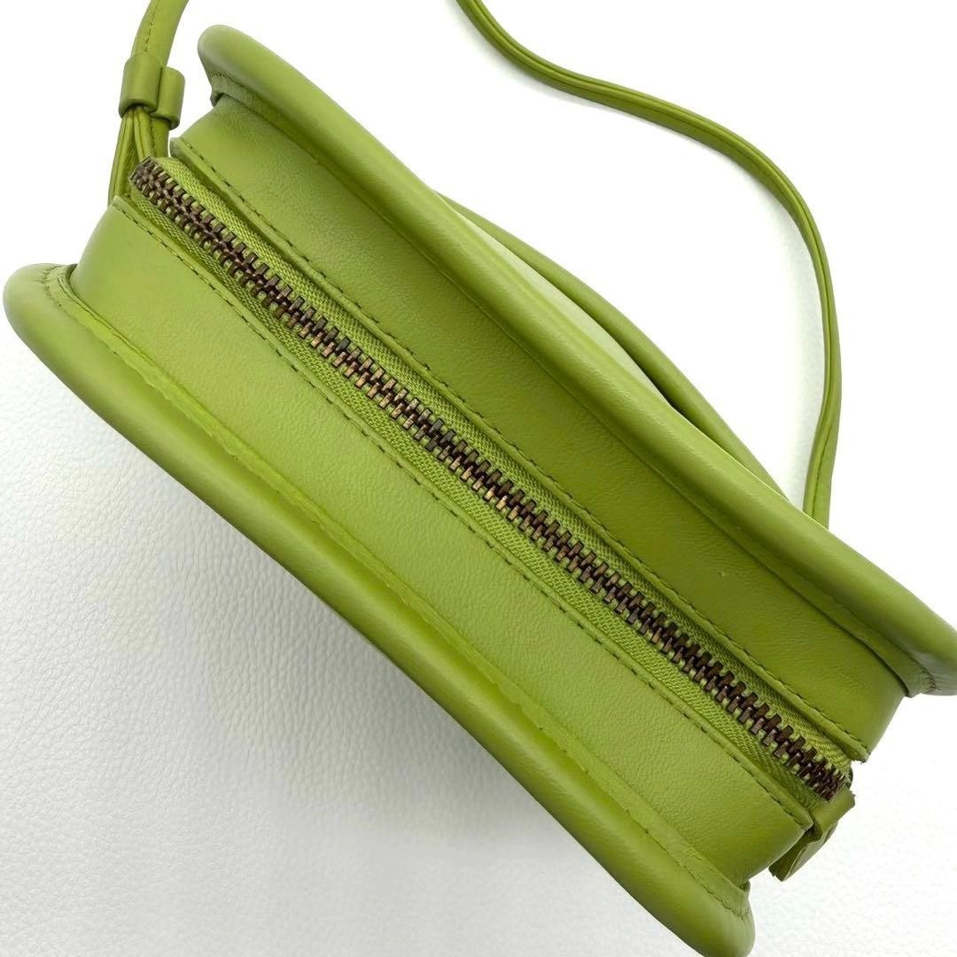 Vintage COACH Abbie Zip 9017 Green Leather Crossbody Mini Bag Rare color