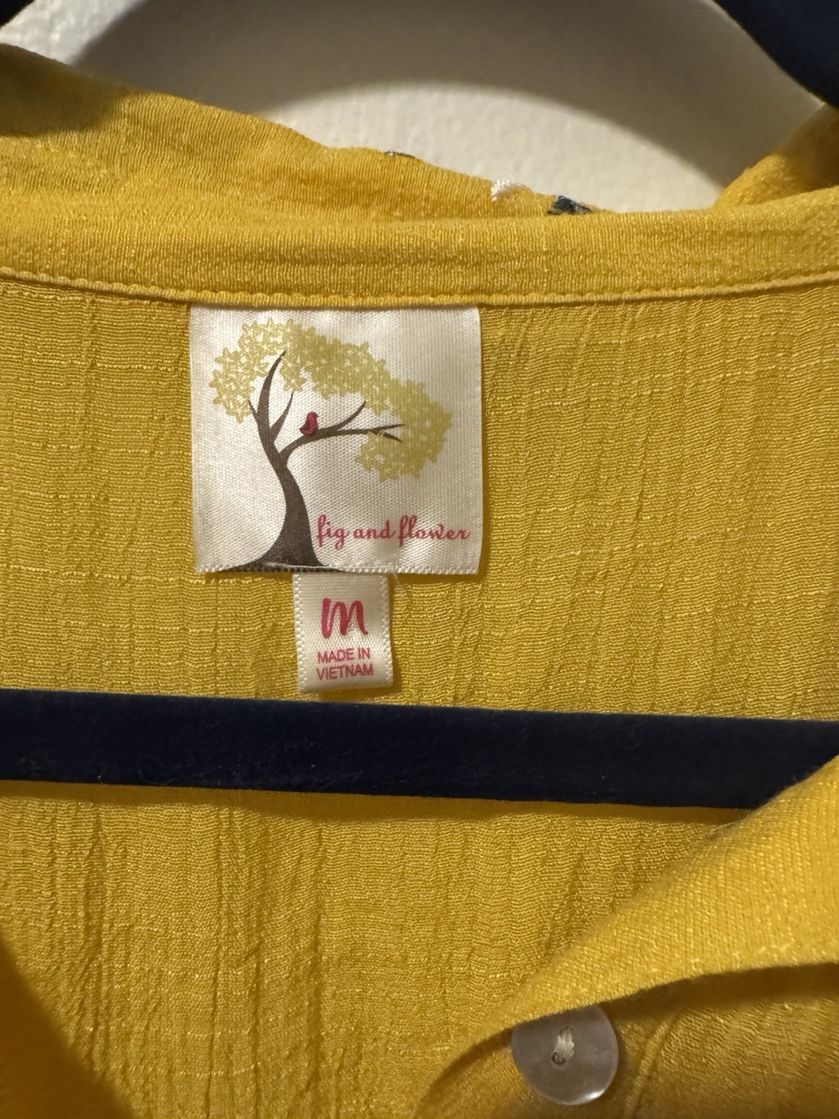 Fig and Flower Yellow Floral Collared Sleeveless Button Front Maxi Dress M