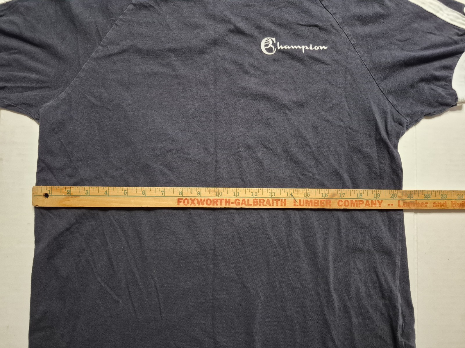 Champion Todd Snyder Ringer Crewneck Black Shirt Size Large Single Stitch