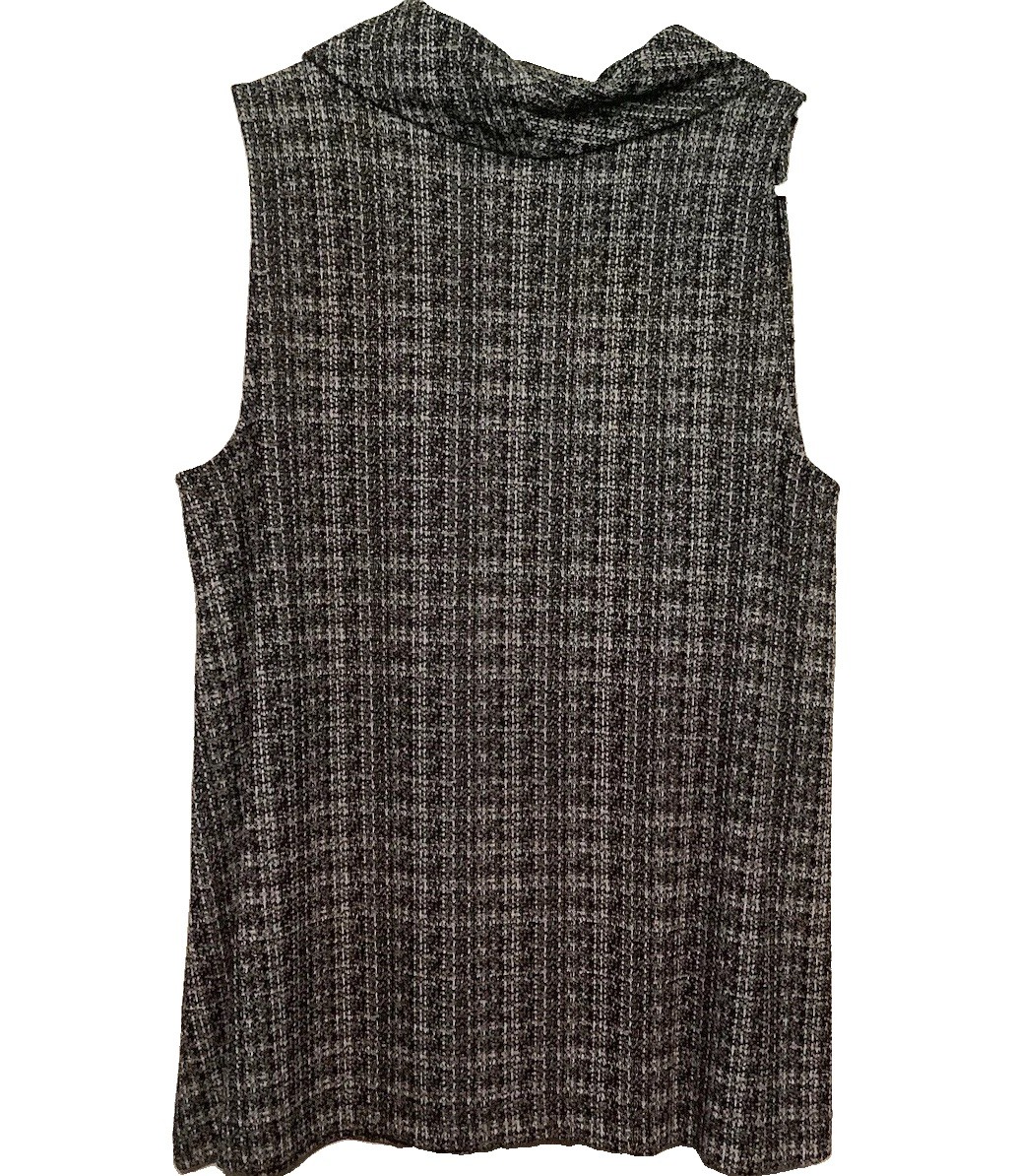 J. Jill Wearever Collection Cowl Neck Sleeveless Blouse Women’s Black Size M