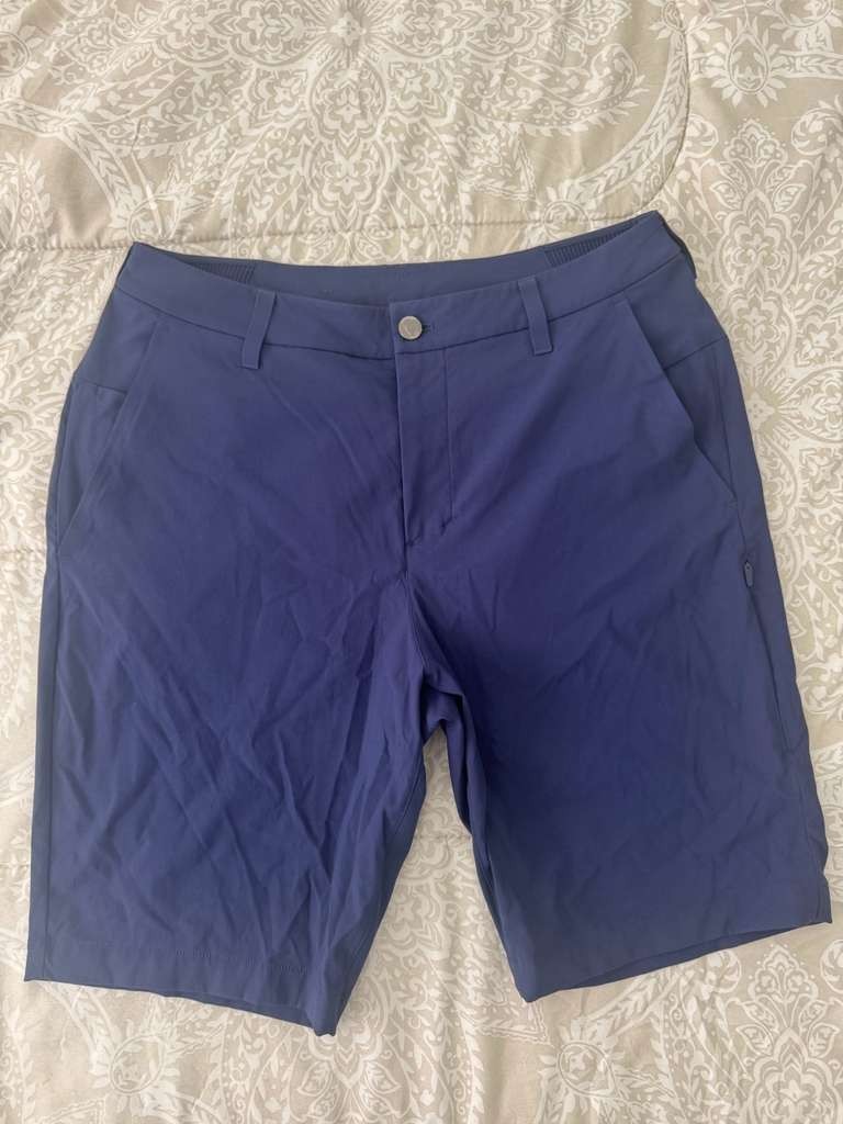 Lululemon Commission Golf Short (Style LM7AW2S) 32 Navy Blue Chino 9″ Inse