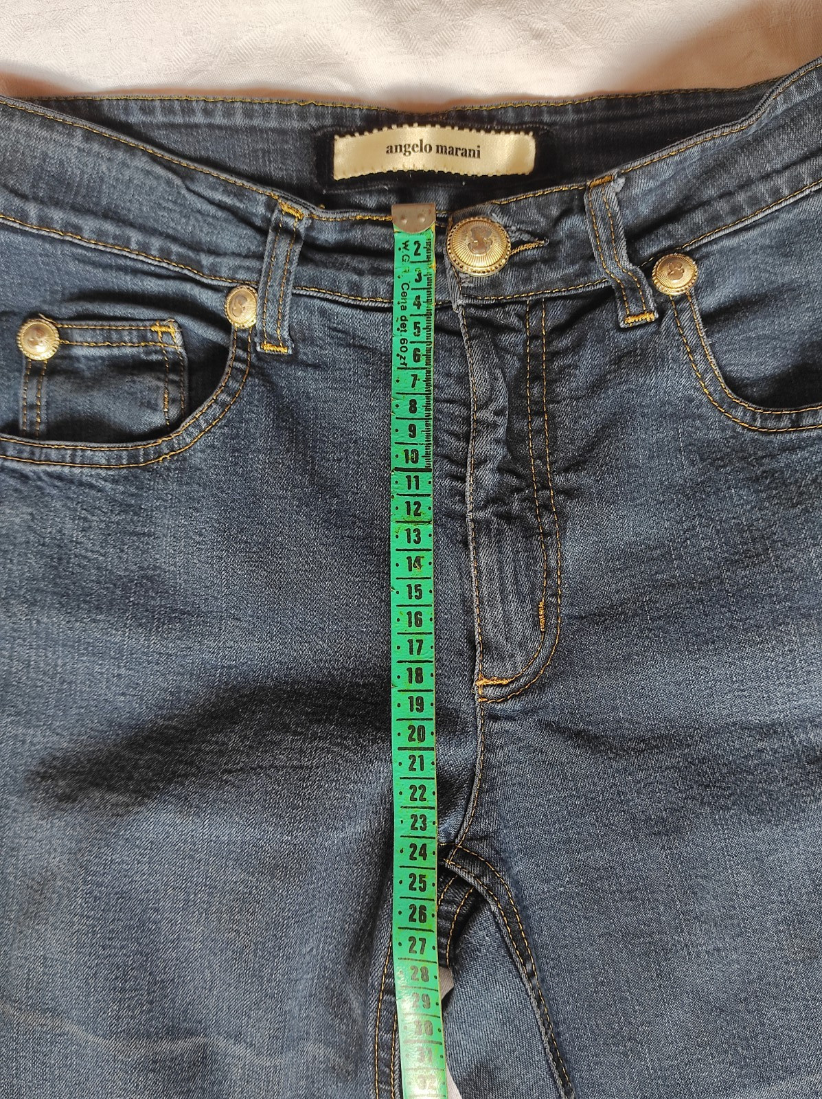 Angelo Marani Premium Italian Denim Jeans Gold Details Size IT 40 / EU 36 S