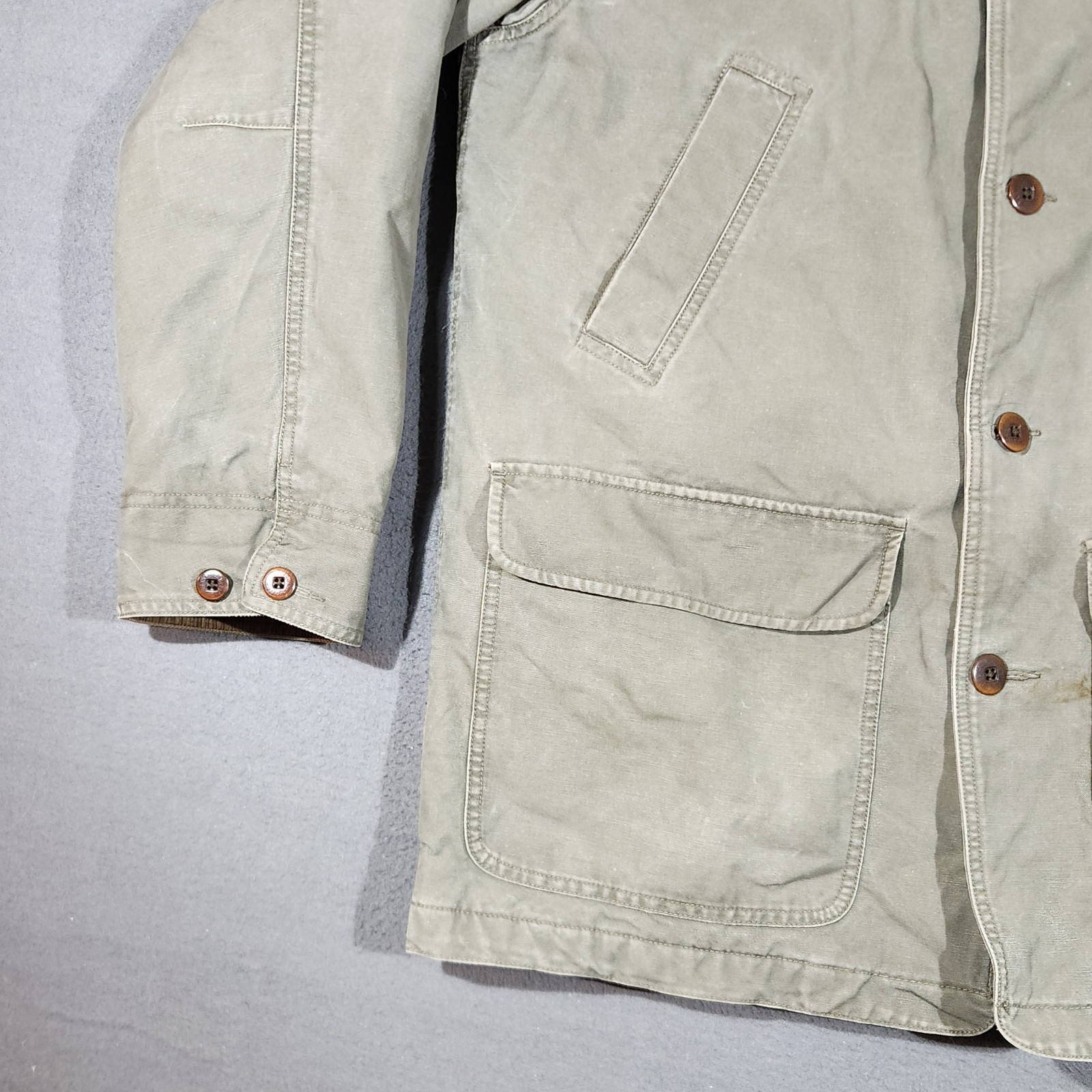 LL Bean Barn Chore Jacket 0 WY20 Field Coat Thinsulate Quilted Lining Men’s L