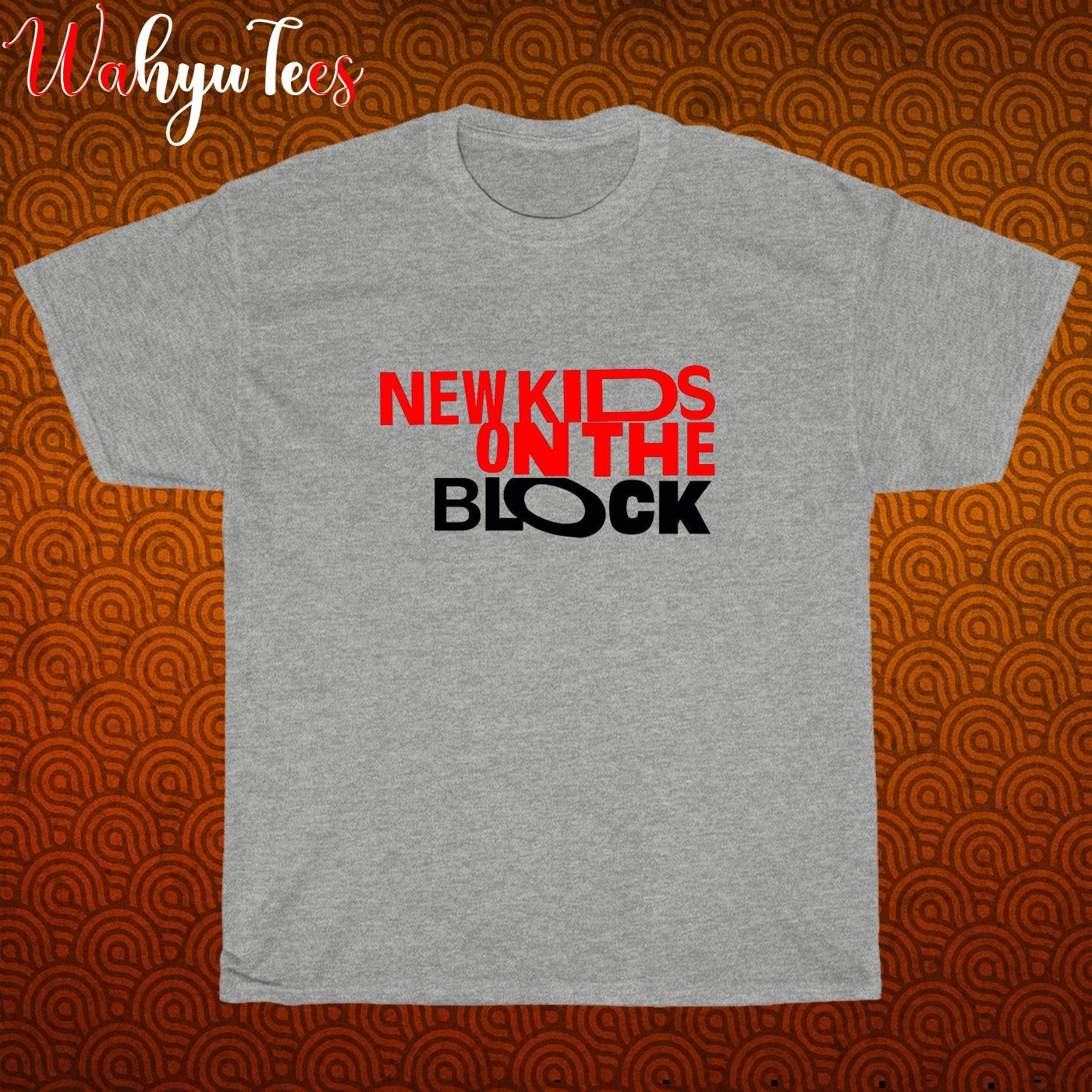 New Kids On The Block Logo Men’s Black/Grey/White/Navy T-Shirt Shipped from USA