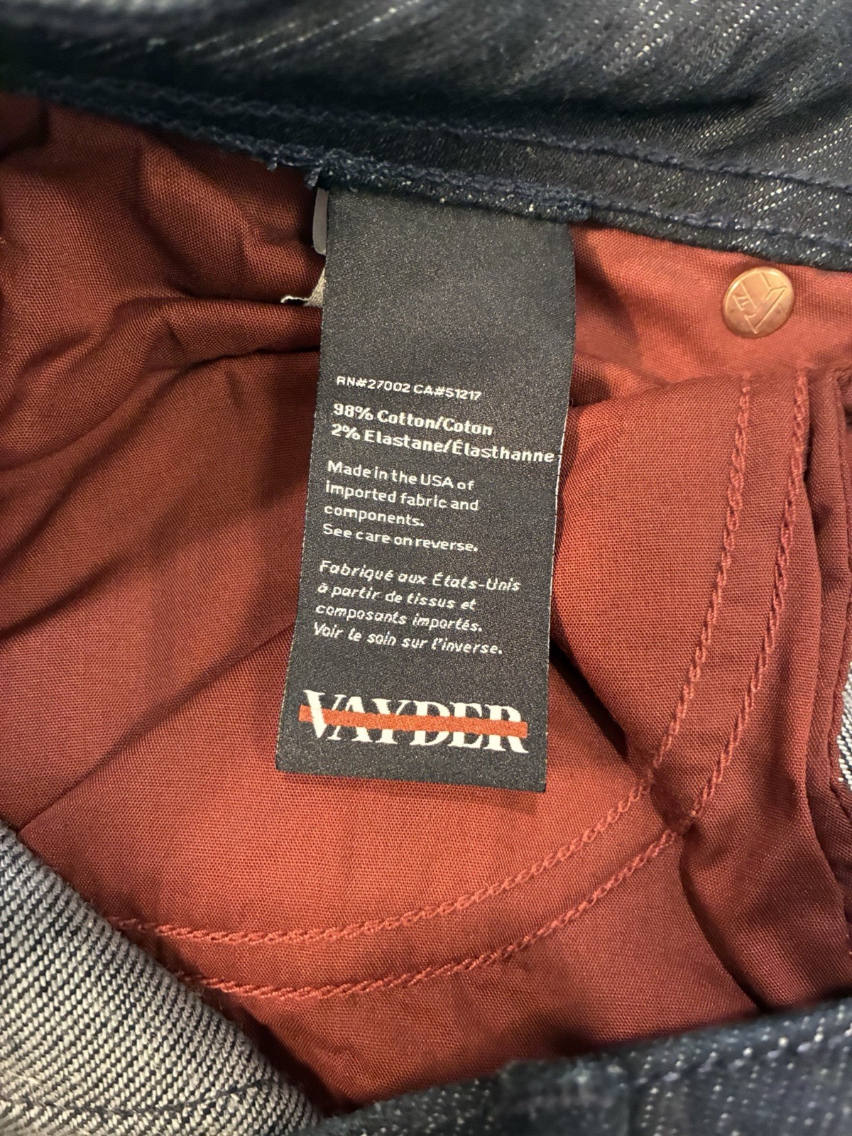 Vayder STRAIGHTFILLIPO PAINT SPLATTER Made in USA $495 Men’s Size 30