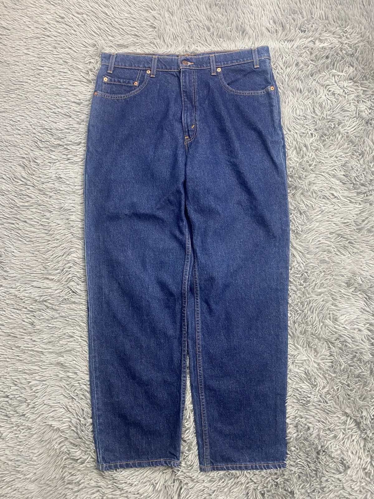 Vintage Levi’s 550 Jeans Mens 35×30 Relaxed Fit Medium Wash Made In USA