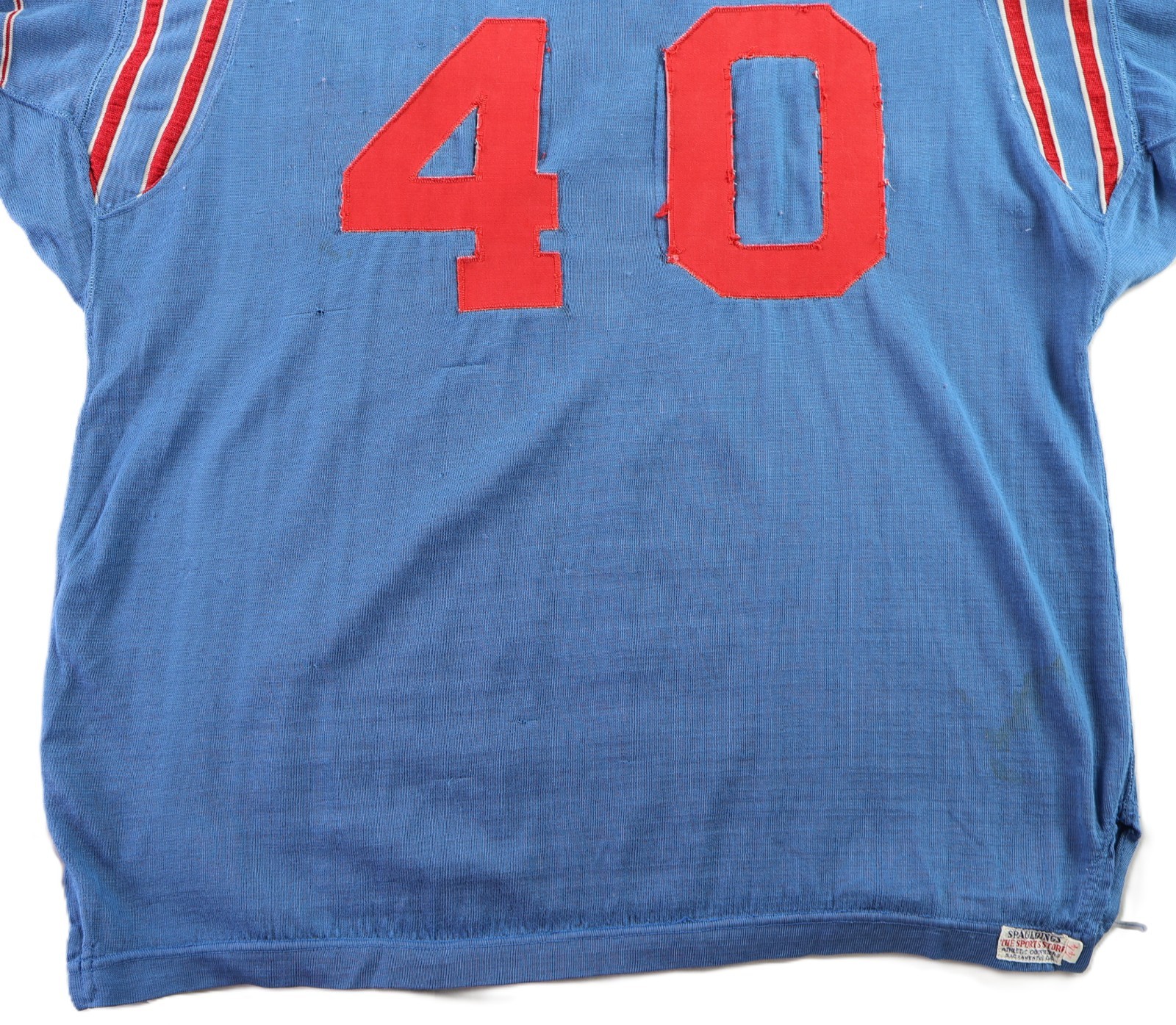 Vintage 50s 60s 2XL XXL Spalding Spaulding USA Striped Athletic Jersey Shirt