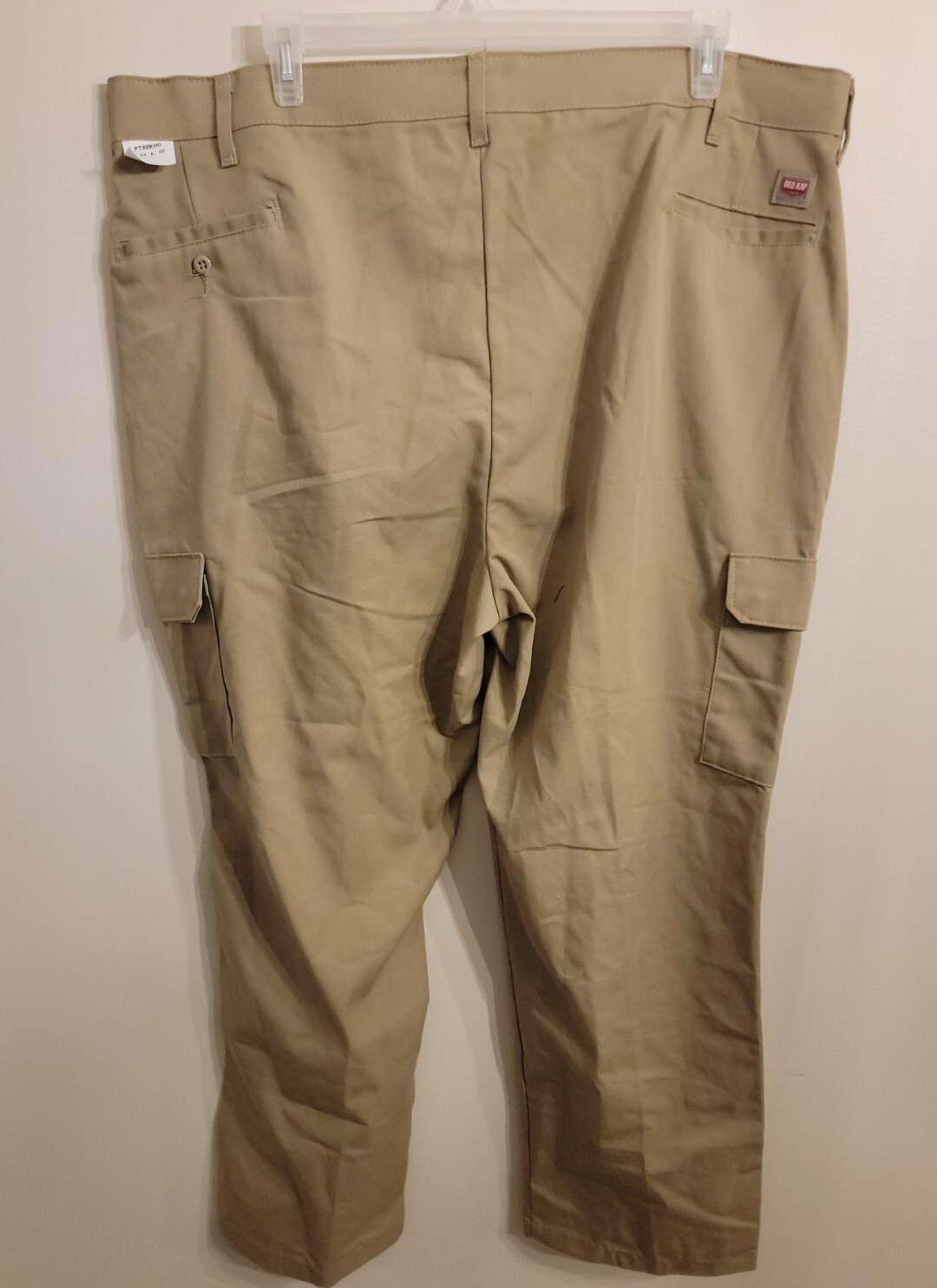 Red Kap Men’s Industrial Cargo Pants PT88KHO, Khaki, 46W x 32L