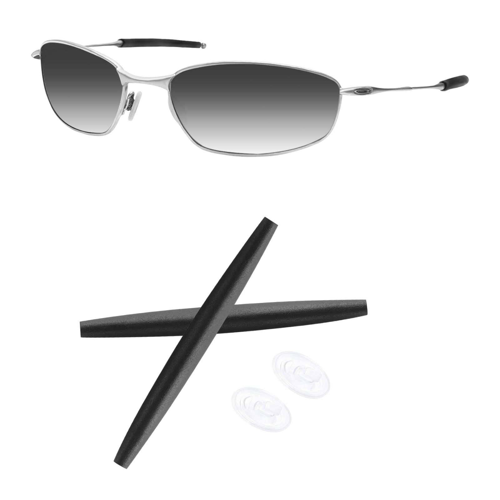 Replacement Earsocks Nosepad Rubber Kits for Oakley Square Wire 2 2014 OO4075
