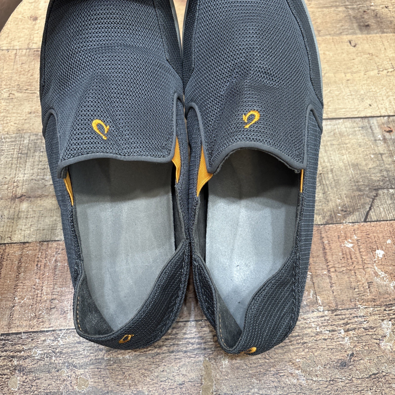 Olukai Nohea Mesh Mens Gray Slip On Comfort Shoes Size 12 M
