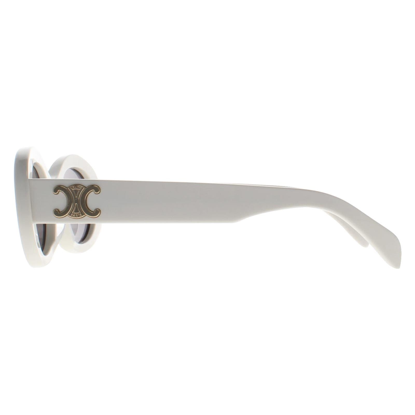 Celine Sunglasses Triomphe CL40194U 25A Ivory Smoke Gray