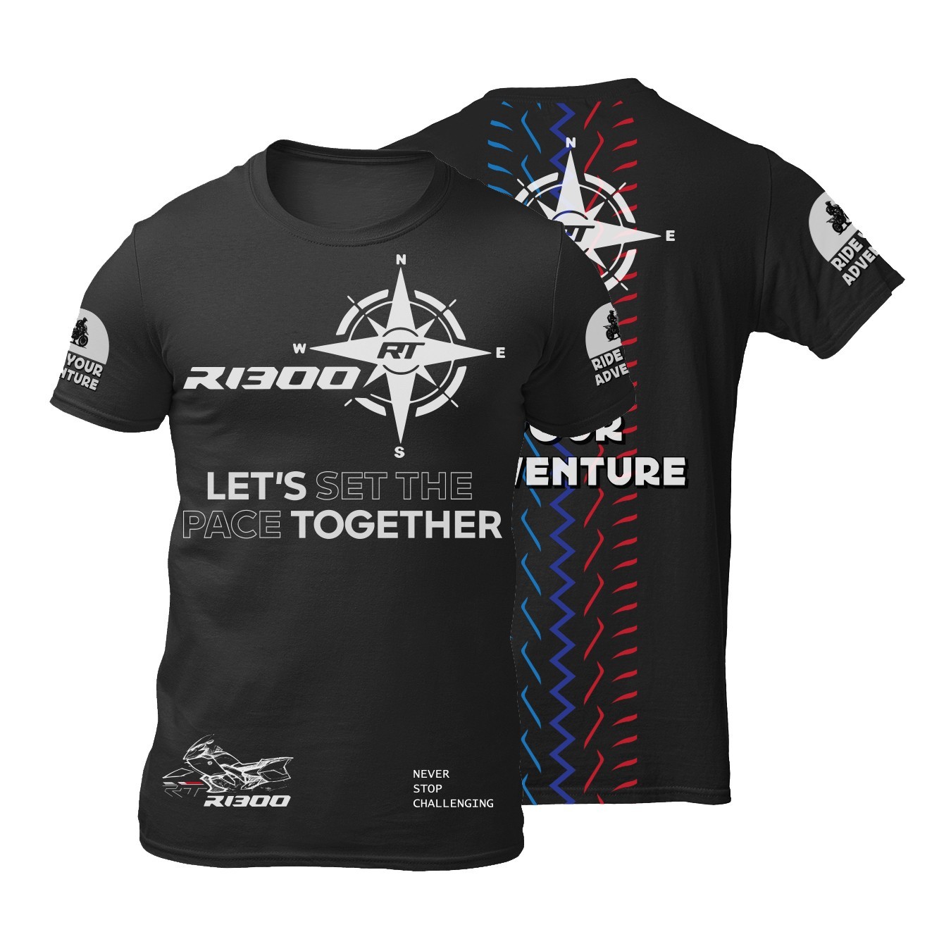 Motorcycle T-shirt / Motorrad Gift For BMW R1300RT R1300 RT Biker, graphic tee