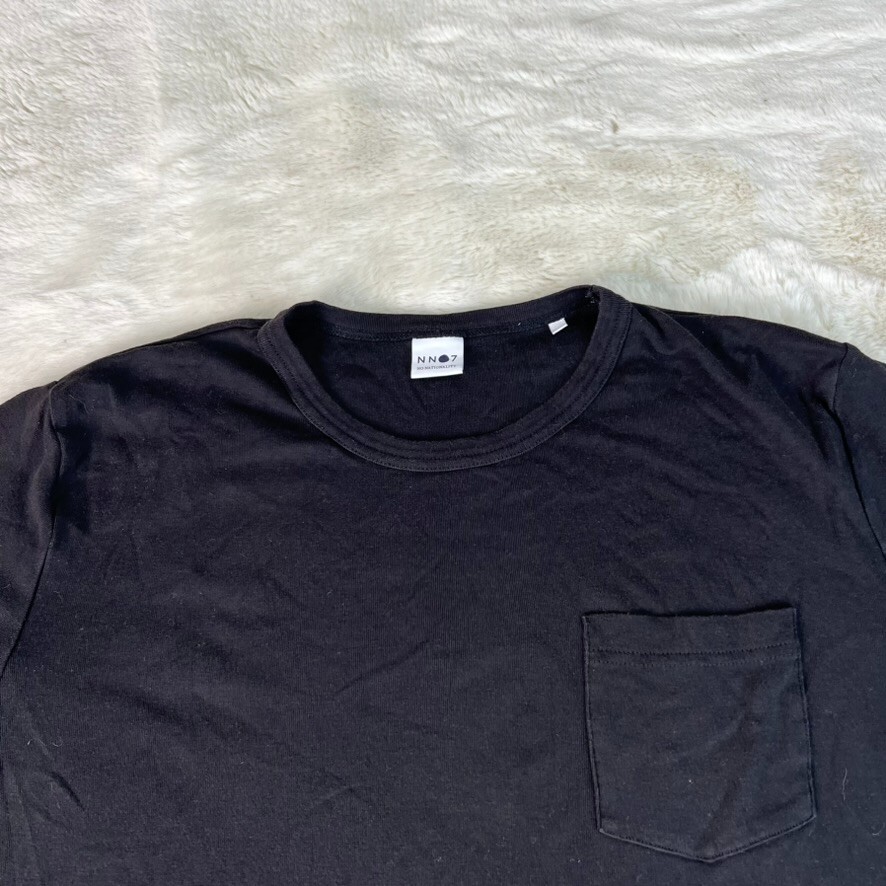 NN07 Mens M Black Short Sleeve Pocket T-Shirt