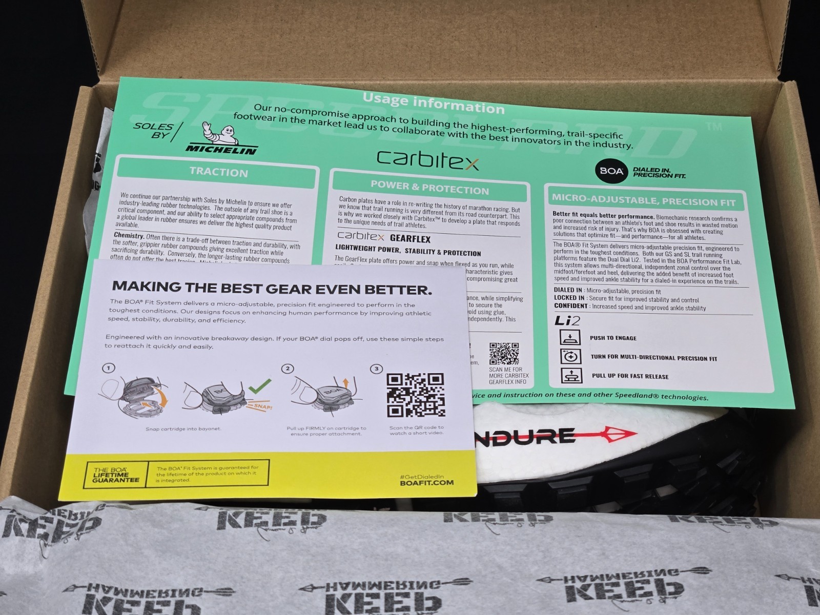 Speedland GS:SFD Cam Hanes Trail BOA Women’s Multi Size Running Shoes 7XVHH-02