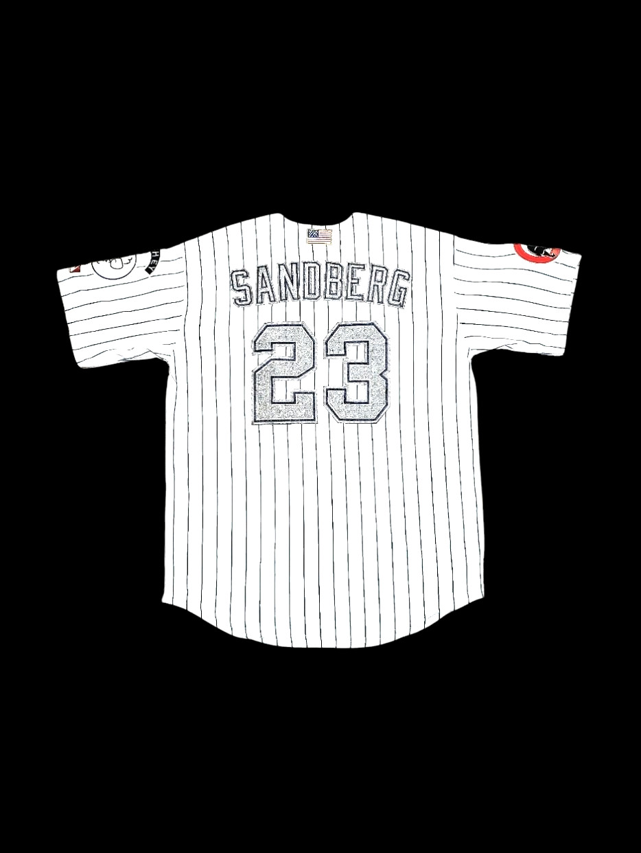 Ryne Sandberg Chicago Cubs Harry Caray Hey Hey Men’s Home Baseball Jersey
