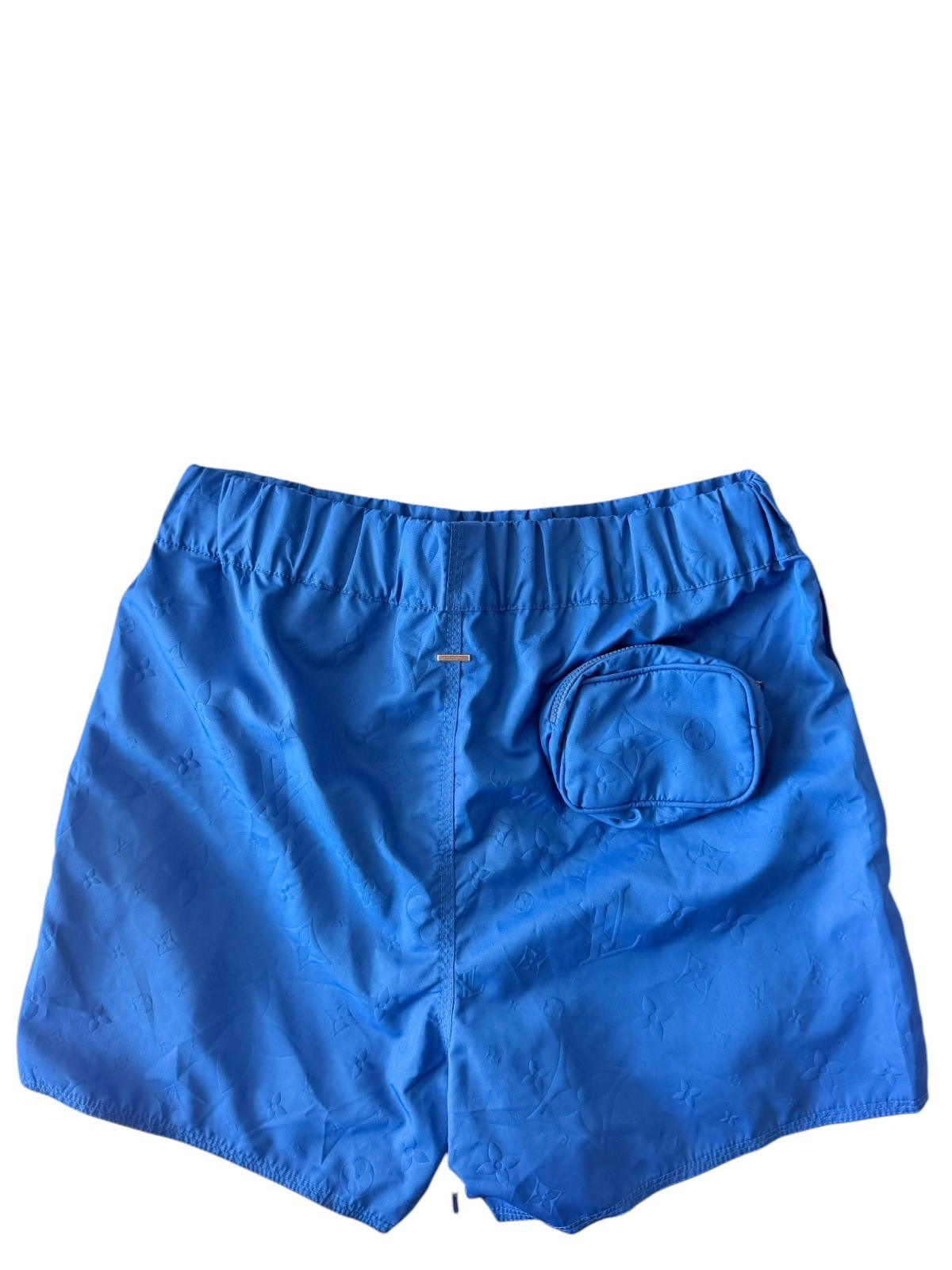 Louis Vuitton 2022 LV Monogram 3D Pocket Swim Trunks Blue XS NWT Virgil Abloh