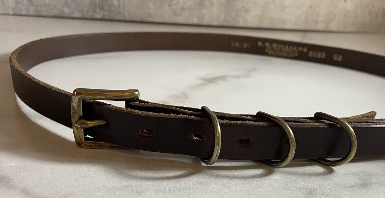 R.M.Williams Men’s Brown Leather Solid Belt Adjustable Size 36/91