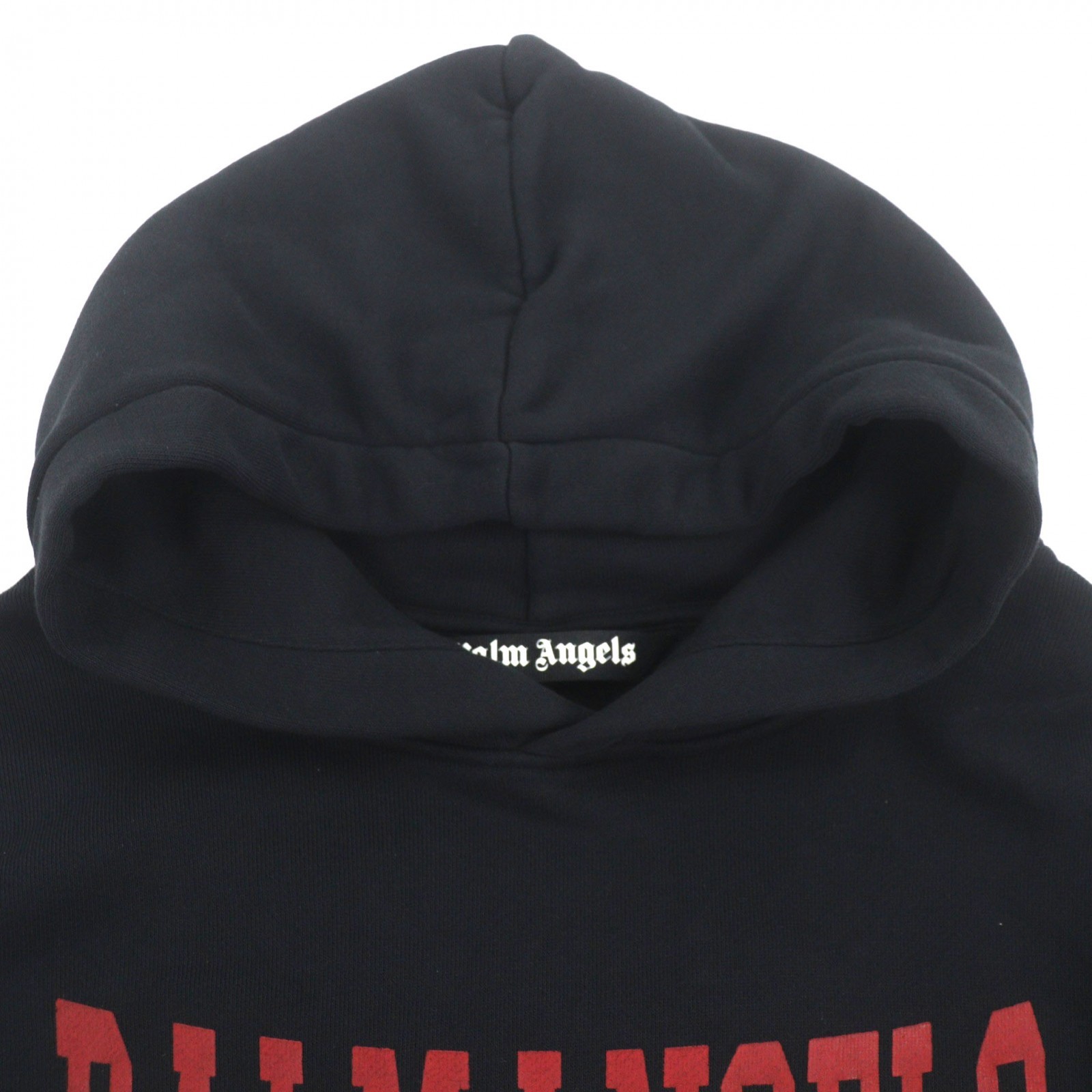 Palm Angels College logo Cotton Hoodie – DUTY FREE